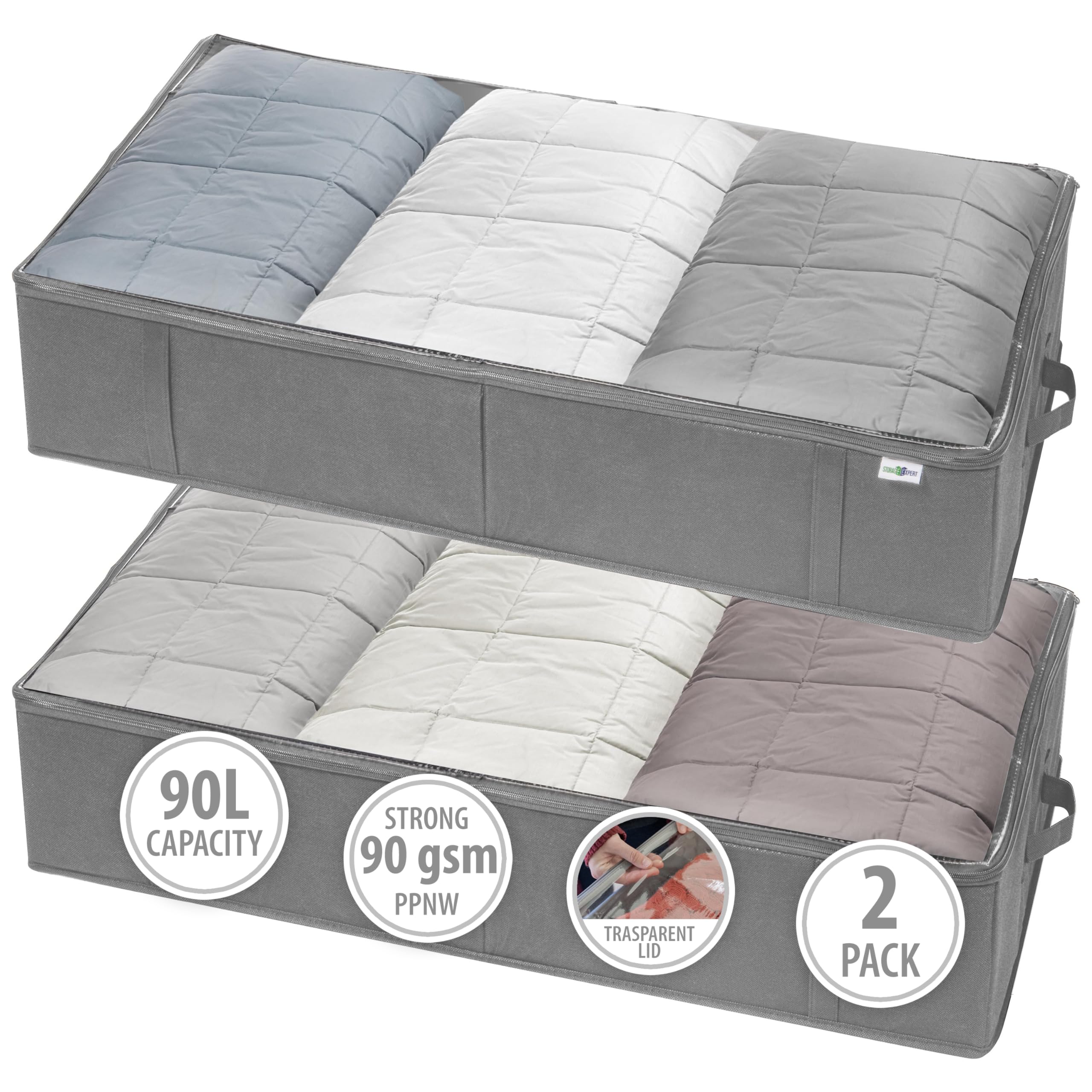 StorageExpert Closet Organizers and Storage - Maximize Space with Under Bed Storage Containers & Clothes Storage - Ideal Closet