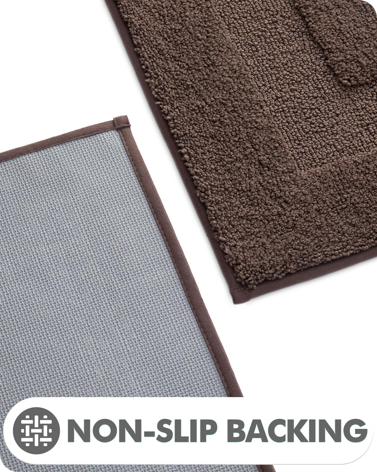 Lumi Bathroom Rugs, 24''X36'' Ultra Soft Bath Mats For Bathroom, Absorbent Bath Mat, Microfiber Washable Bath Rug, Non Slip Rubb
