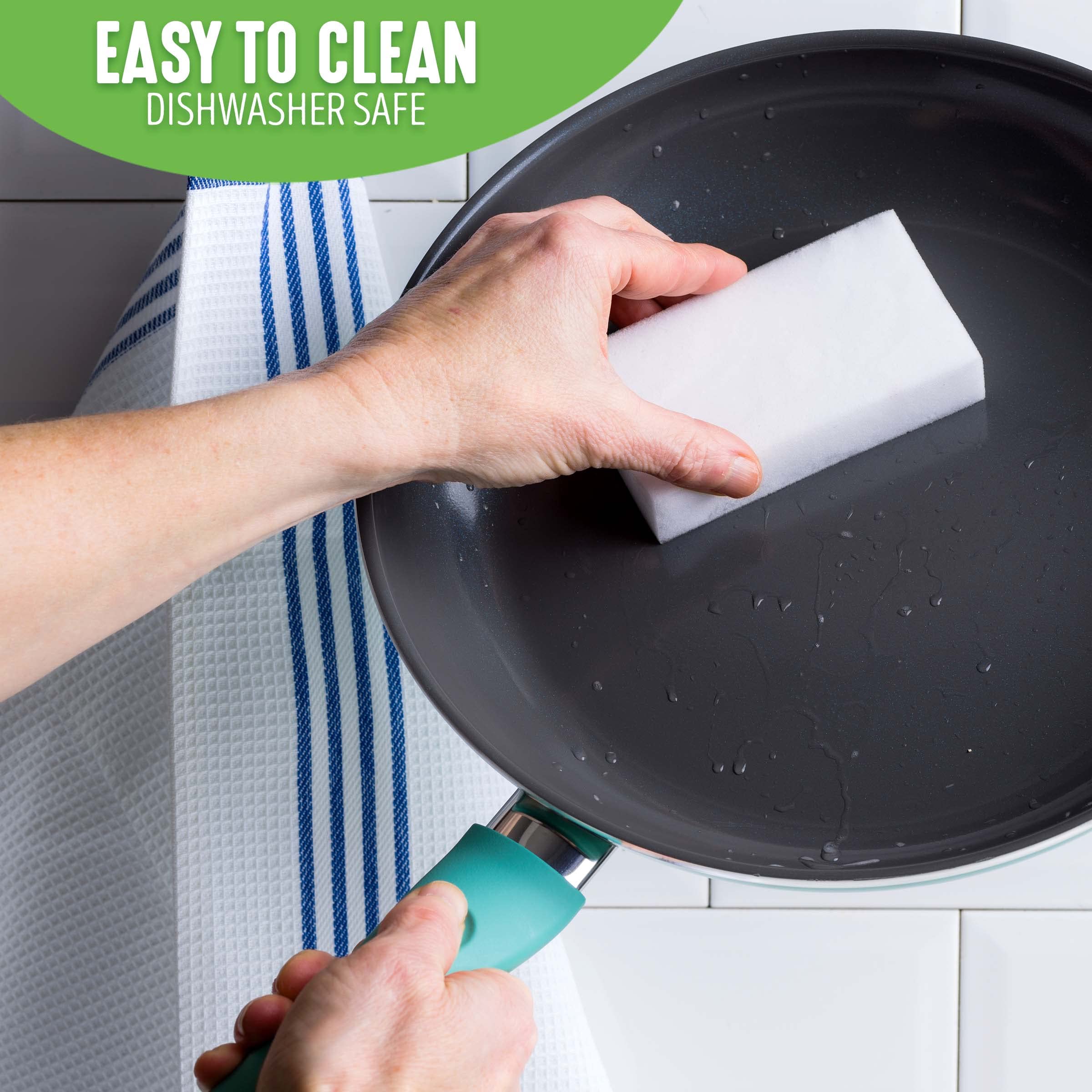 Greenlife Soft Grip Diamond Healthy Ceramic Nonstick, 13'' Frying Pan Skillet With Helper Handle, Pfas-Free, Dishwasher Safe, Tu