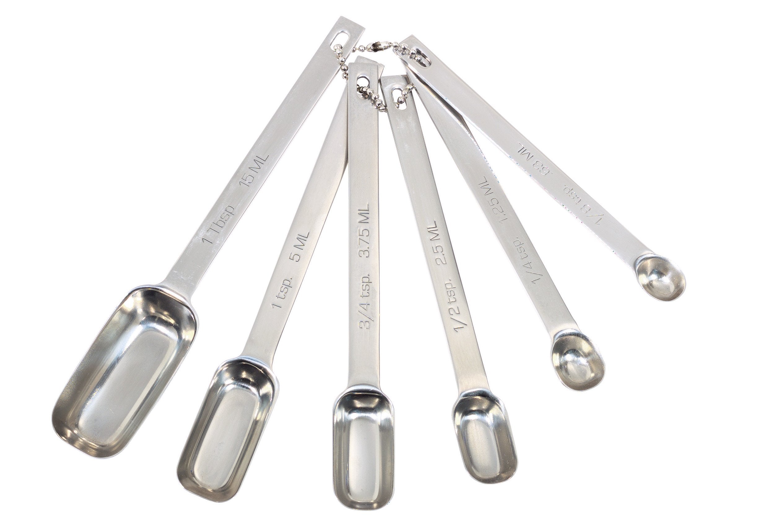 Master Class Masterclass 6-In-1 Milliliter Rectangular Measuring Spoon, Stainless Steel