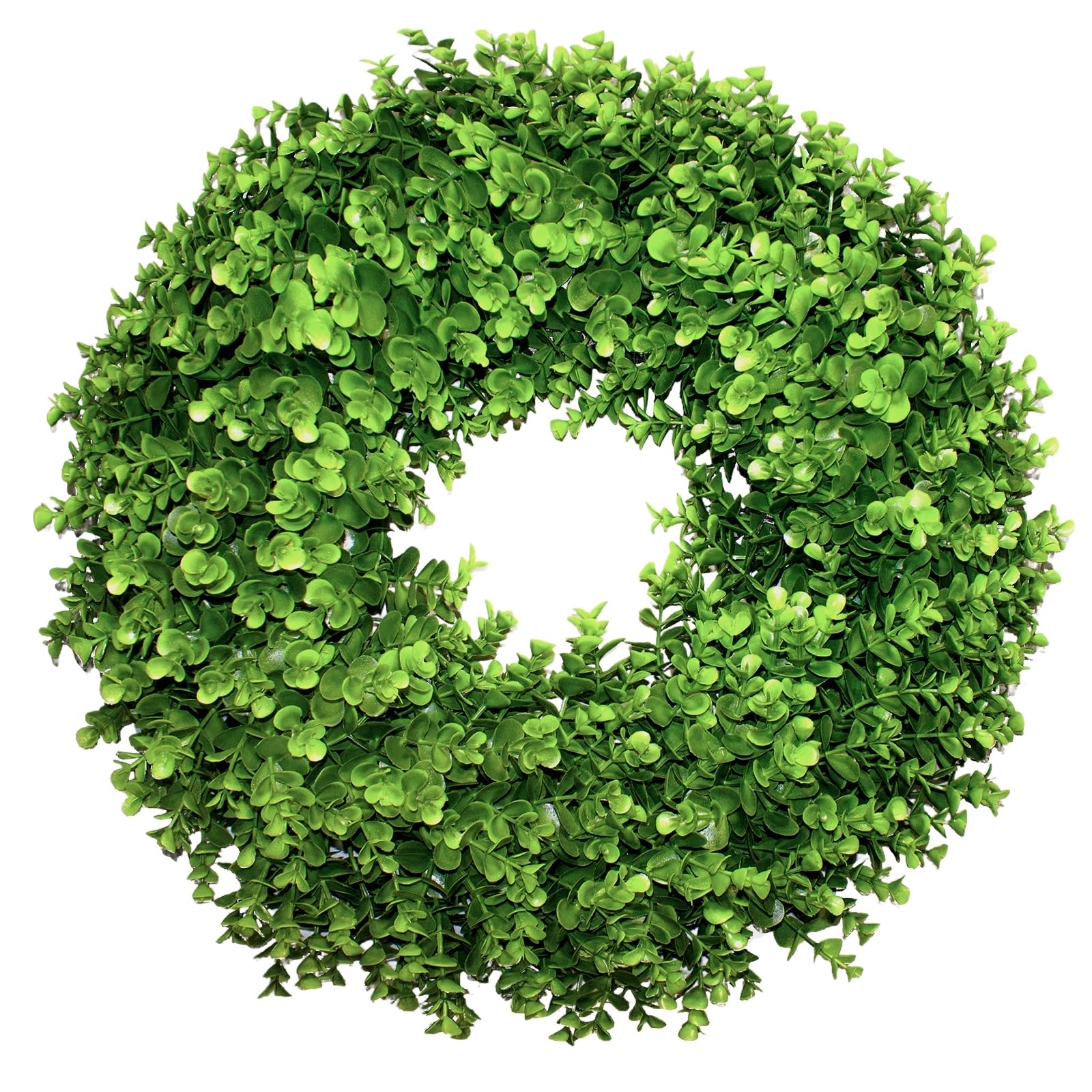 SEVENLOVE 22 Boxwood Wreath for Front Door,Spring ,Summer All Season Wreaths, Farmhouse Door Wreath Outdoor Indoor for All Seaso