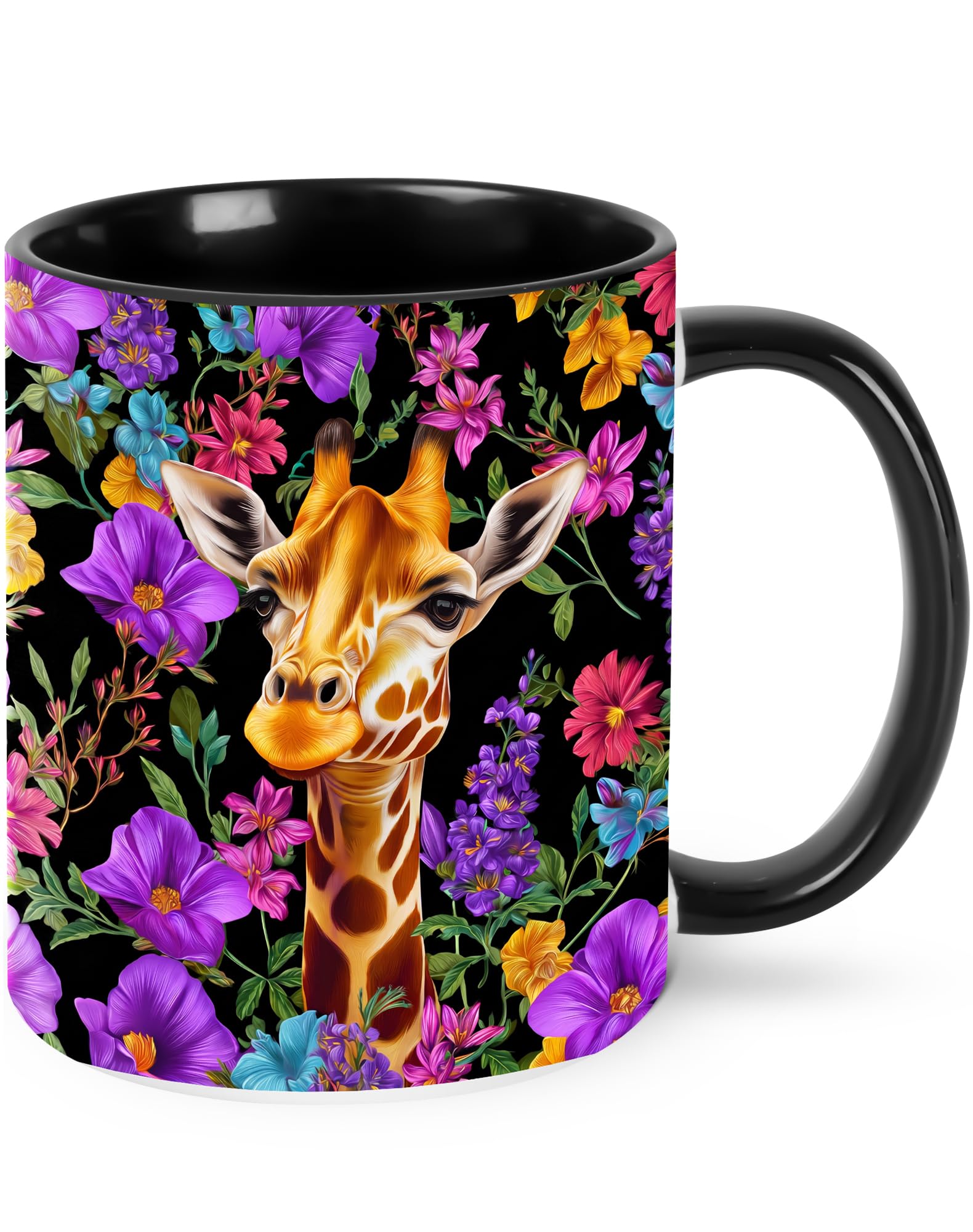 Giraffe Funny Coffee Mug 11 oz Ceramic Cup With Handle for Women Novelty