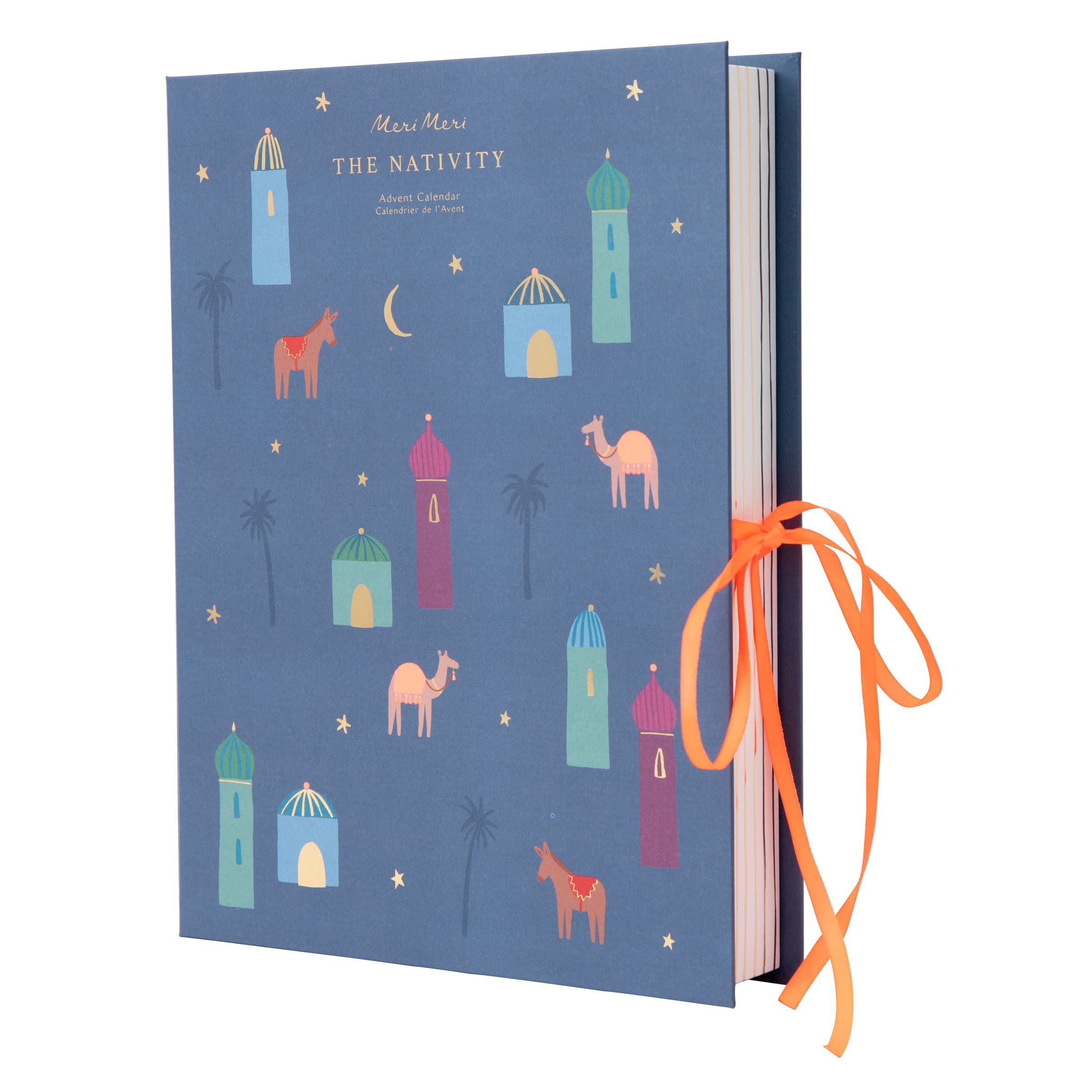 Meri Meri Nativity Paper Craft Advent Calendar (Pack of 1), Ages 3+, Pack Dimensions 9.5 x 12.75 x 1.75, Christmas Story Advent