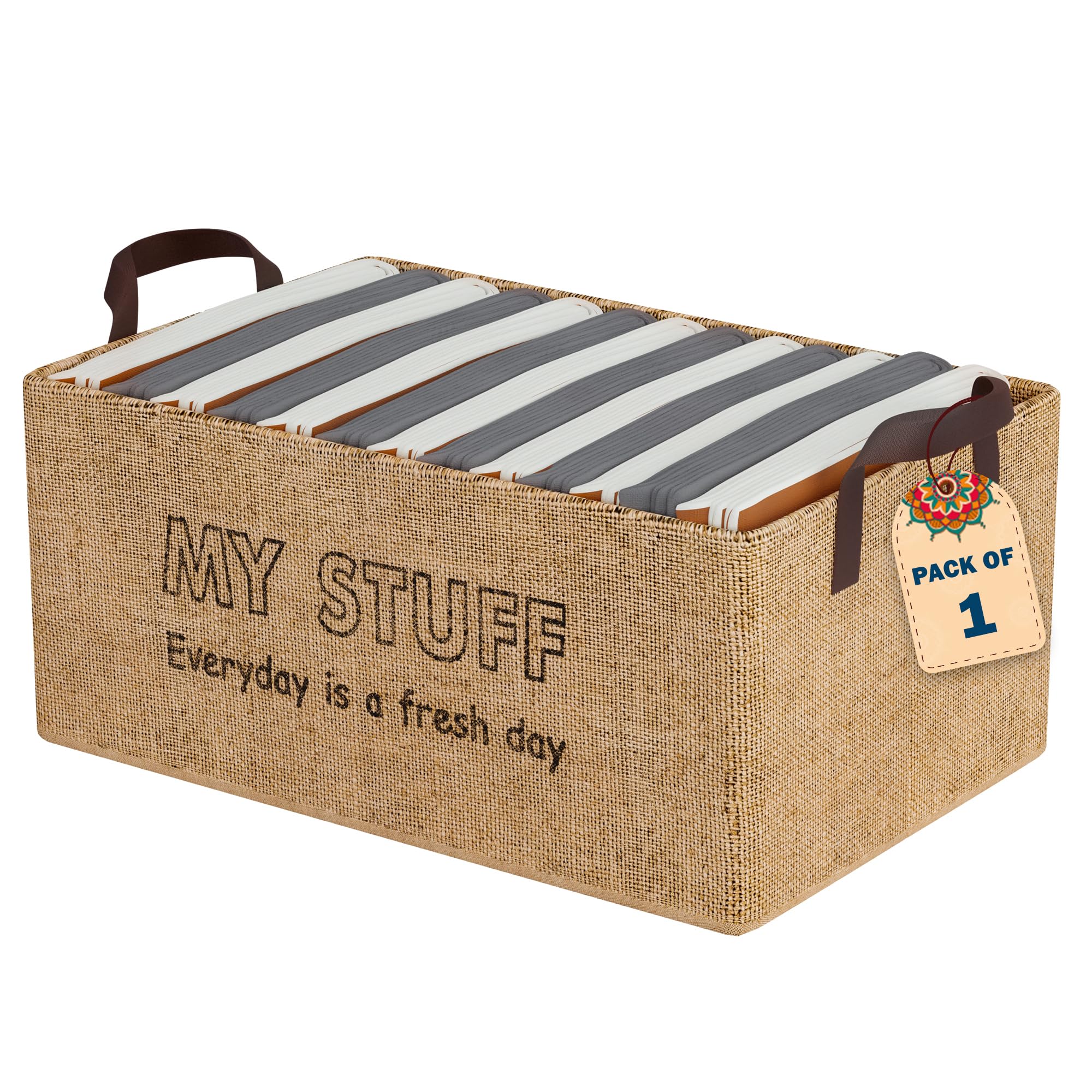 Kuber Industries Storage Box For Clothes | Foldable Wardrobe Organizer For Shirts/Pants/Dresses | Rectangular Closet Organizing 
