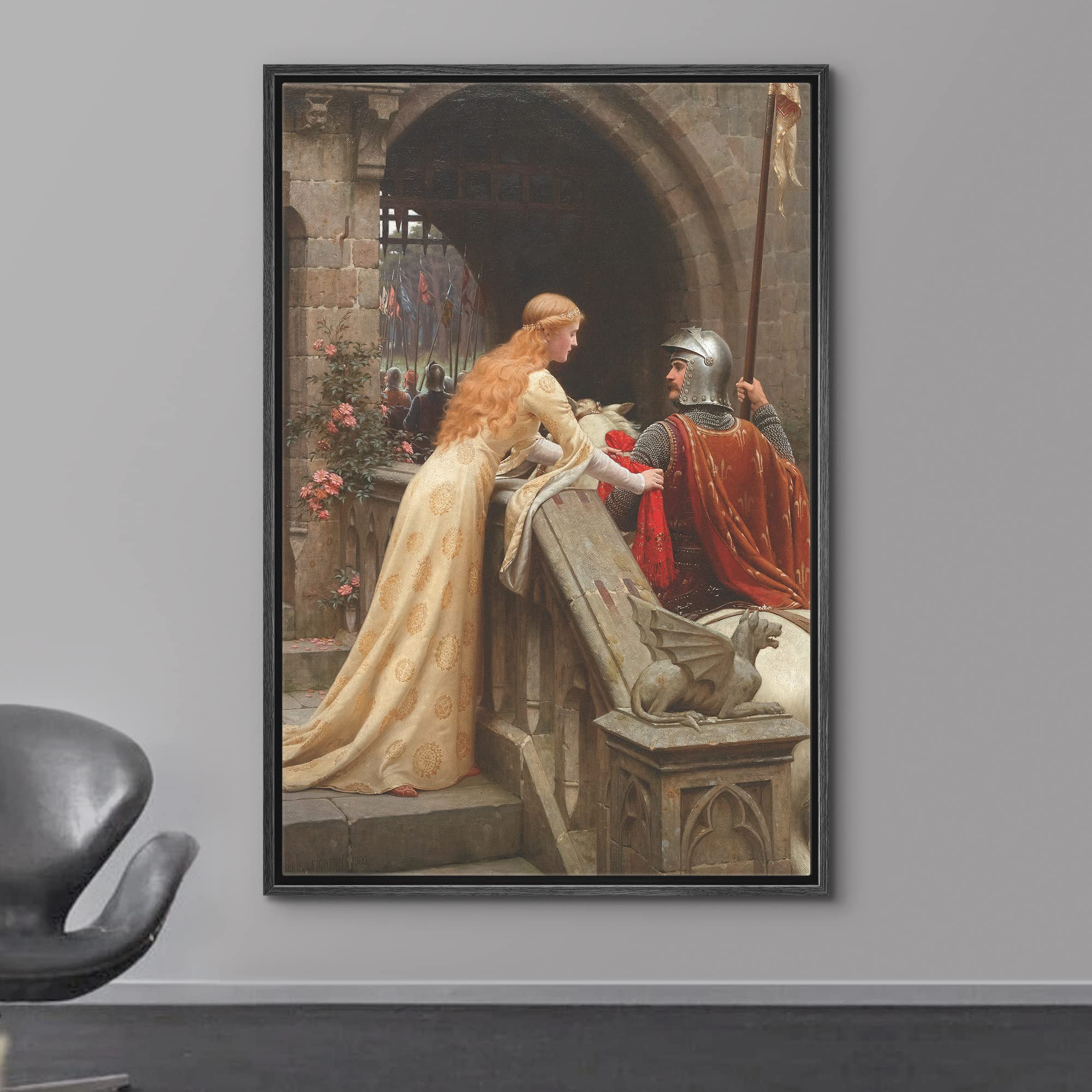 Wall26 Framed Framed Canvas Print Wall Art God Speed By Edmund Leighton Nature Wilderness Illustrations Fine Art Traditional Sce