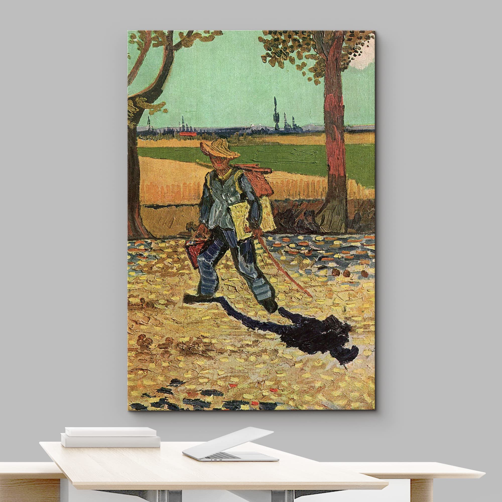 Wall26 Canvas Print Wall Art Self Portrait Tarascon Road By Vincent Van Gogh Classic Historic Illustrations Fine Art Decorative
