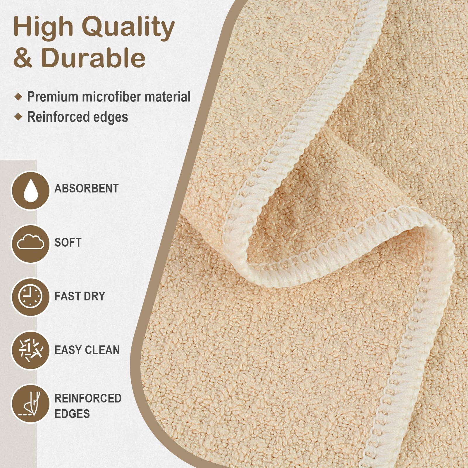 Sinland Microfiber Dish Towels For Drying Dishes Premium Sublimation Blank Towels Fast Drying Tea Towel Polyester Kitchen Towels