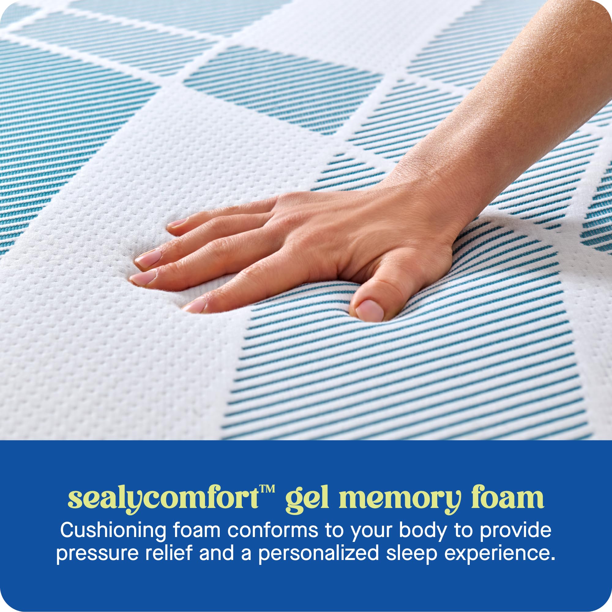 Sealy Dreamlife 14    Foam Mattress-In-A-Box, California King, Sealycomfort Gel Memory Foam, Sealysupport Transition Foam, Machi