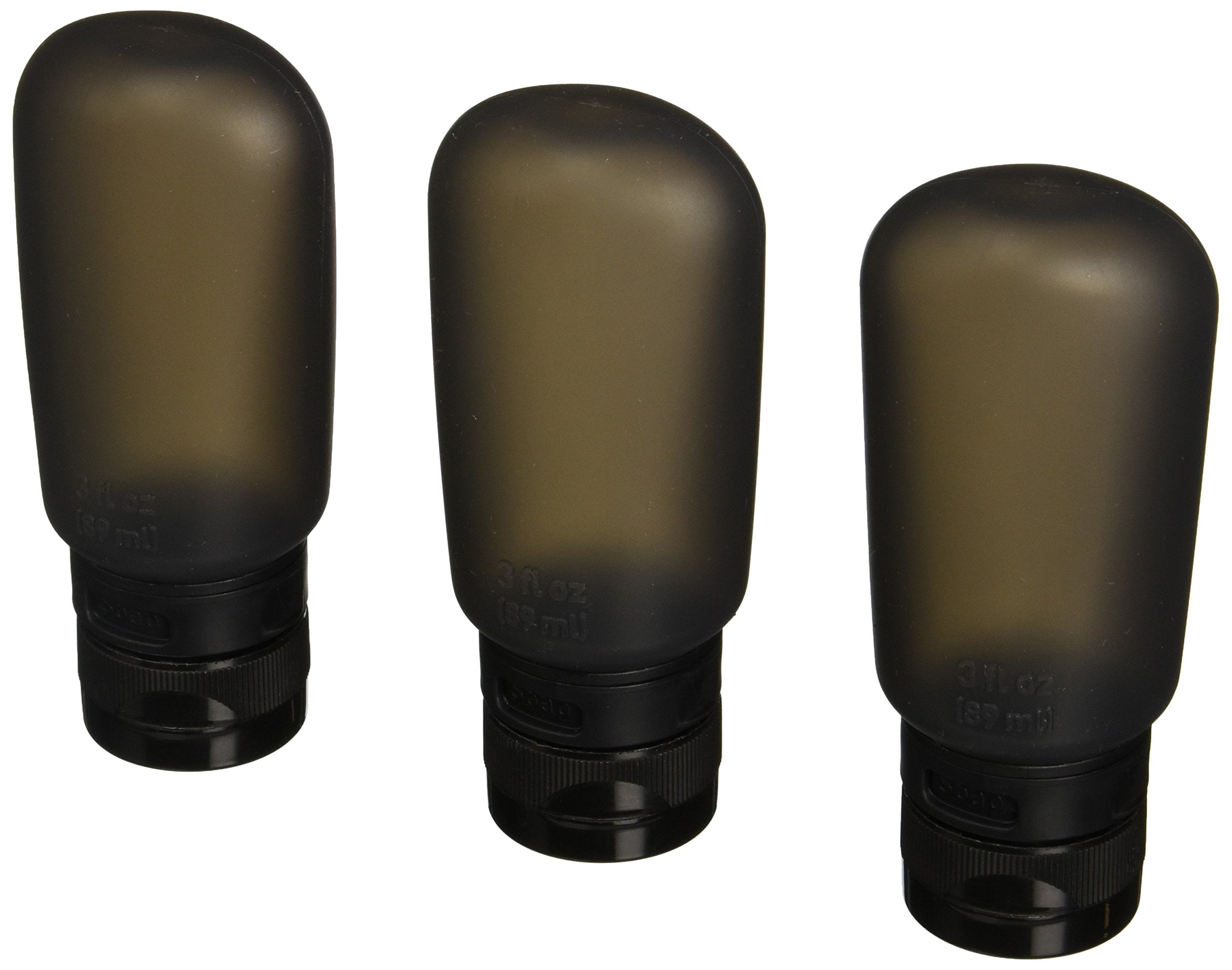 Humangear Gotoob Civilized Squeezable Travel Tube (Pack Of 3), Black, 3-Ounce