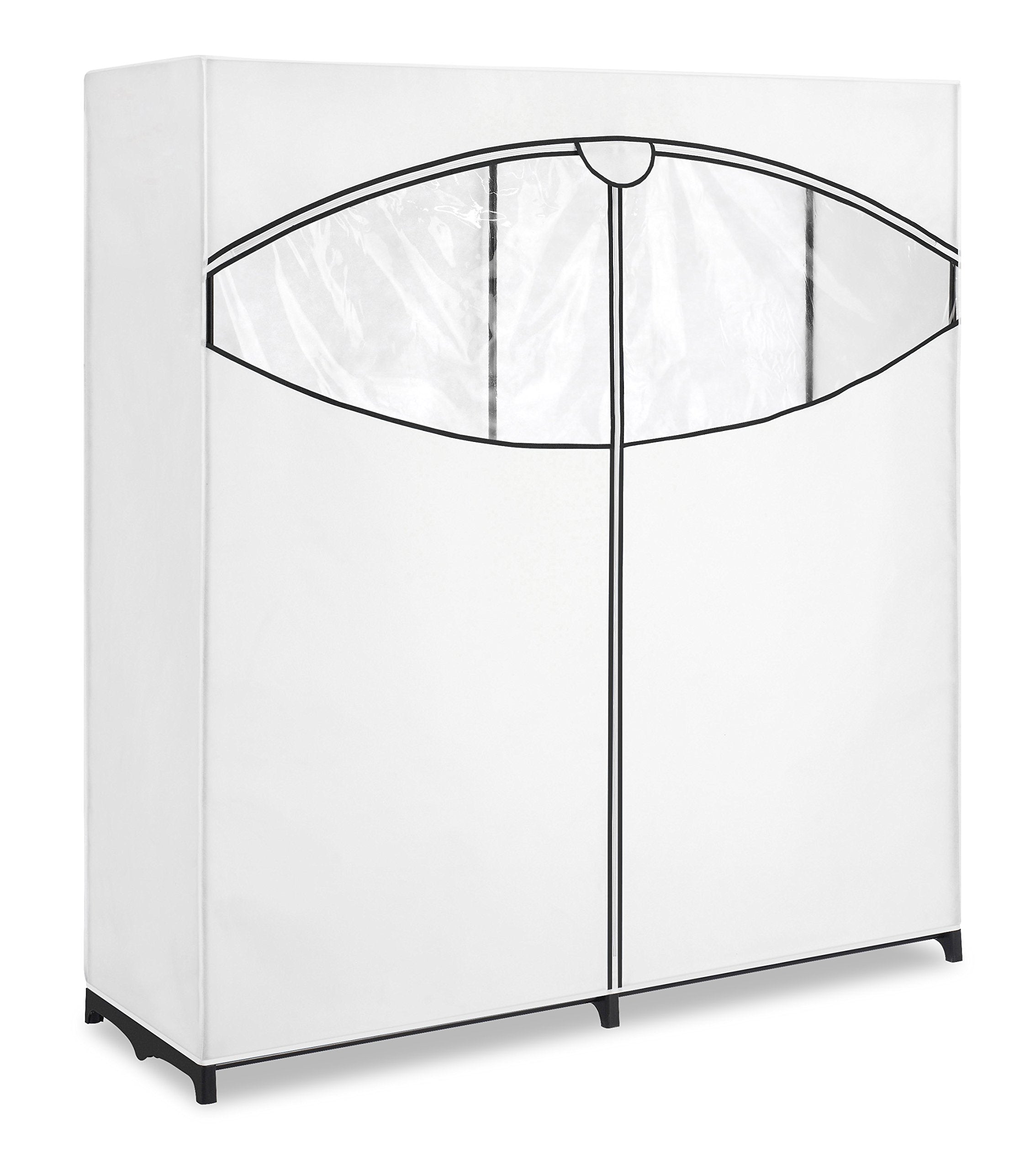 Whitmor Extra-Wide Clothes Closet, 60    With, White Cover