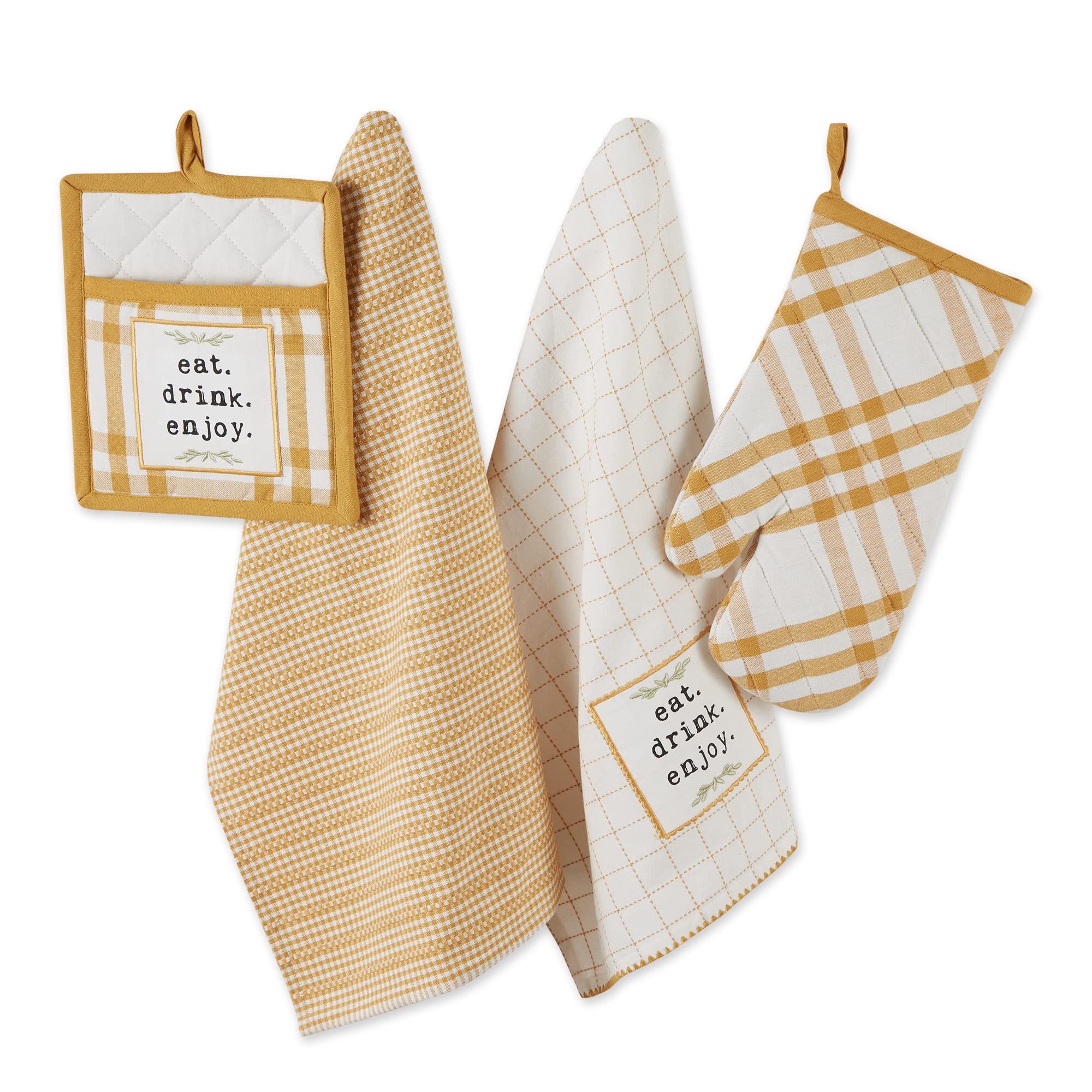 HONEY GOLD HOME SWEET FARMHOUSE KITCHEN SET/4