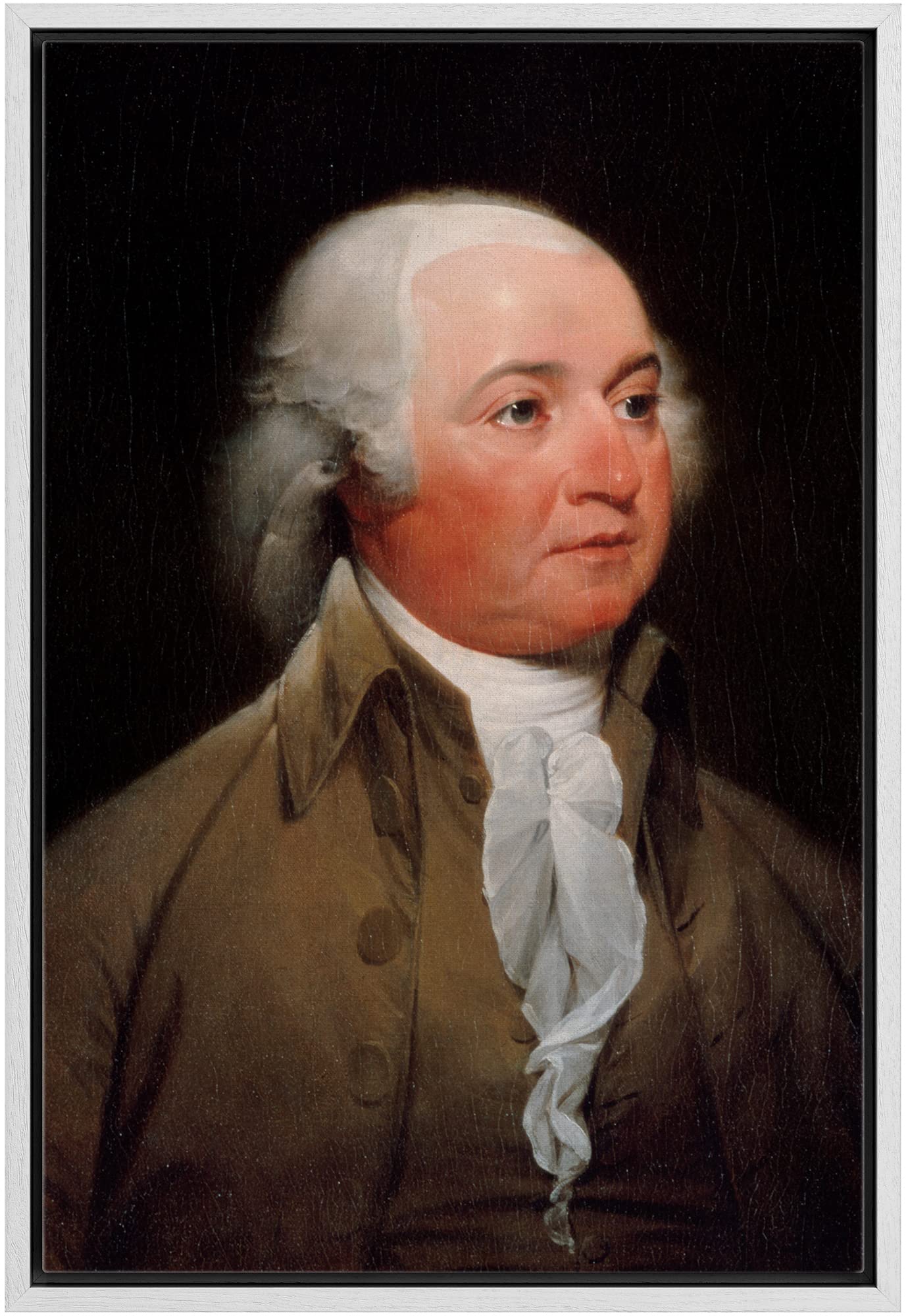 Wall26 Framed Canvas Print Wall Art Portrait Of John Adams People Pop Culture Historical Realism Famous Closeup Colorful Multico