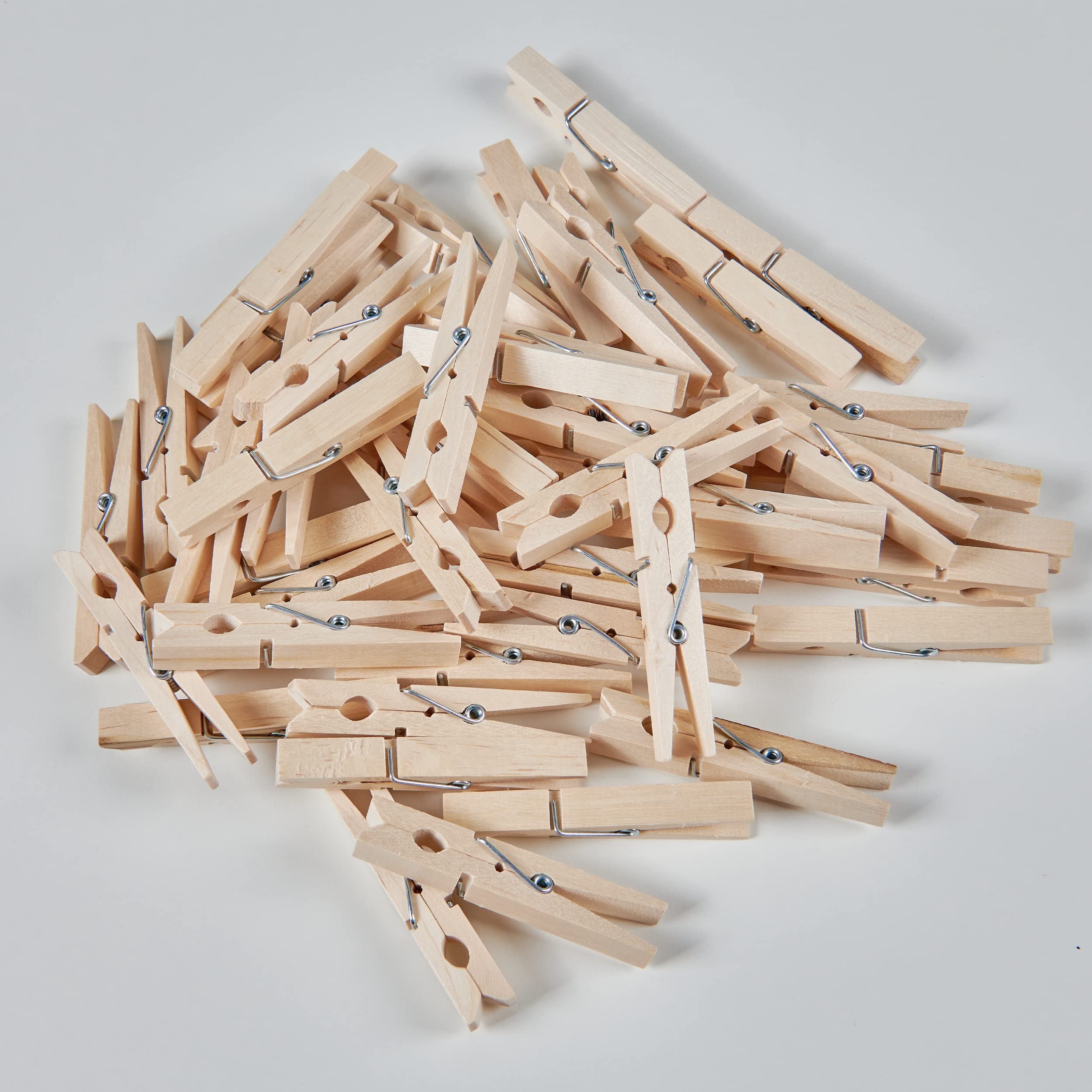 Sorillo Brands-Wooden Clothes Pins  Natural Wood  50 Pack  2.9 Inch  Rust Resistant Clothes Pins Wooden  Clothes Pins for Classroom  Clothes Pins for Crafts  Large Clothes Pins Wood