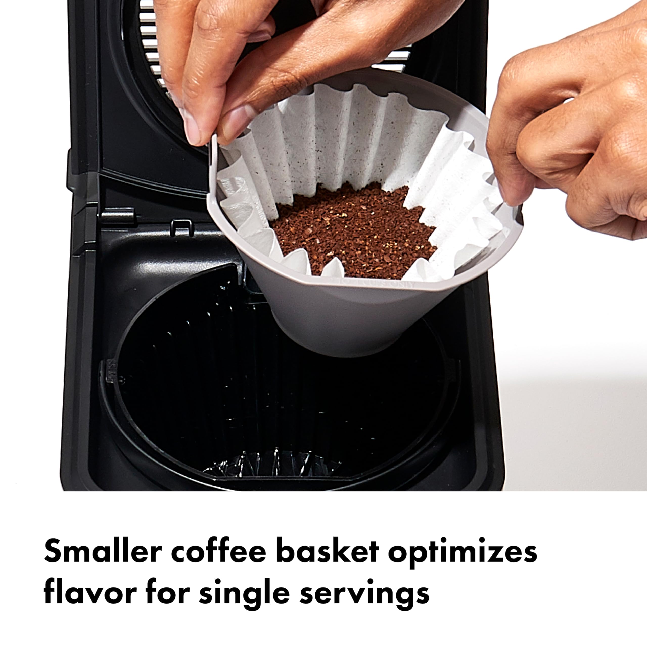 OXO Brew 8-Cup Coffee Maker, Thermal Stainless Steel, Single-Serve & Carafe, Black, Model 8718800
