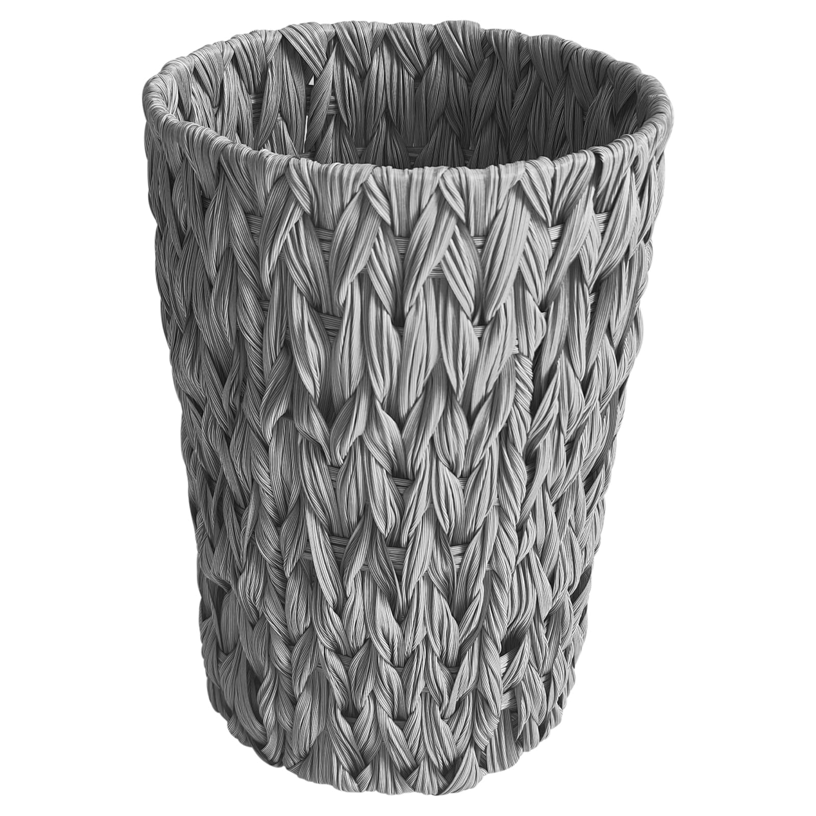 Coeusy Wicker Trash Can,Small Bathroom Trash Can,Waterproof Wicker Waste Basket For Bathroom,Bedroom Trash Can,Handwoven Wasteba