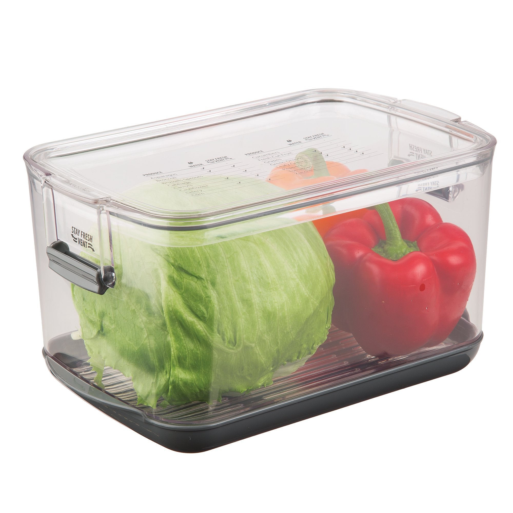Prepworks By Progressive Produce Prokeeper Storage Container With Stay-Fresh Vent System, 5.7 Quarts