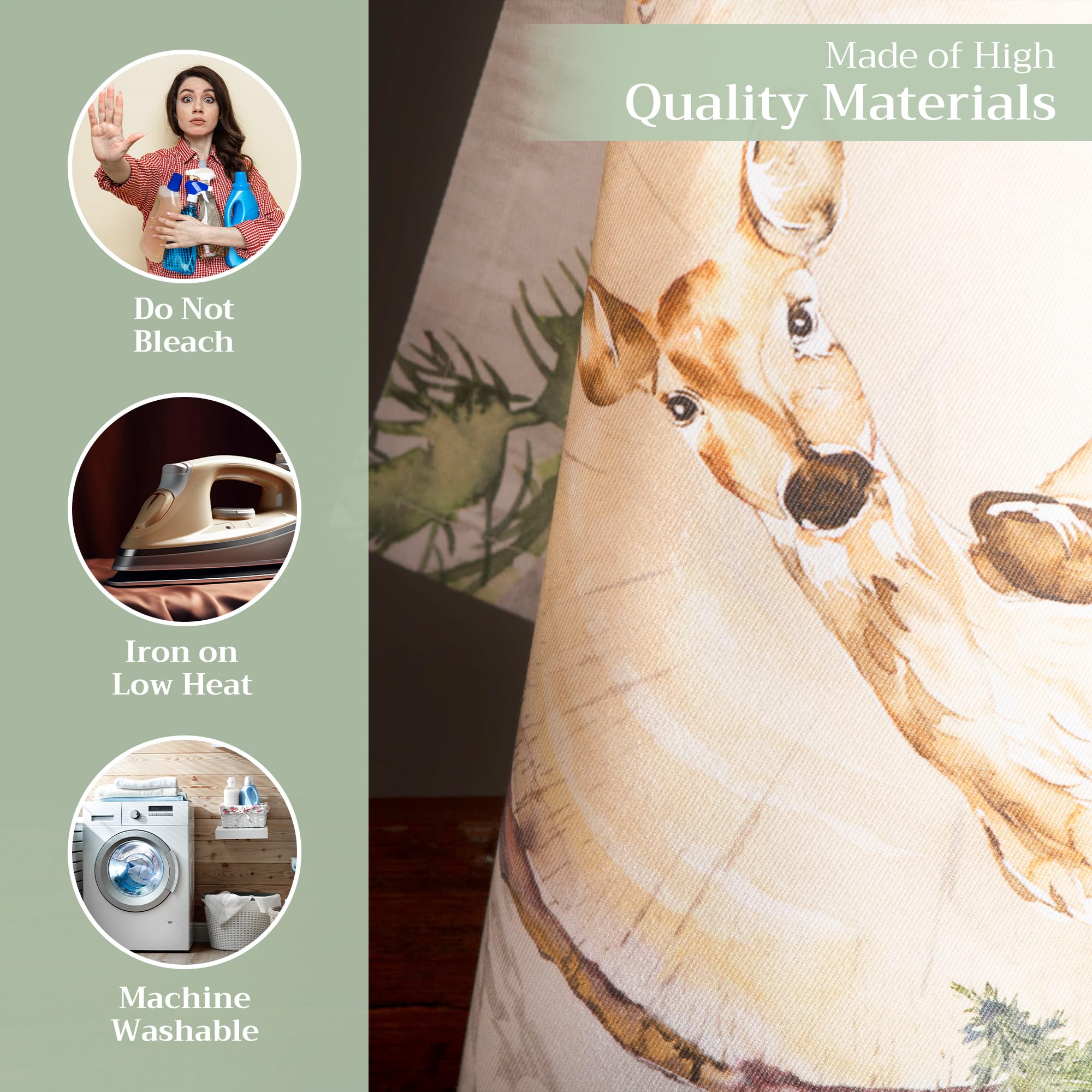 Maison D' Hermine Kitchen Towel 100% Cotton Quick Dry Cleaning Dishtowel For Gifts, Dining, Home, Wedding, Banquet, Buffet, Moun