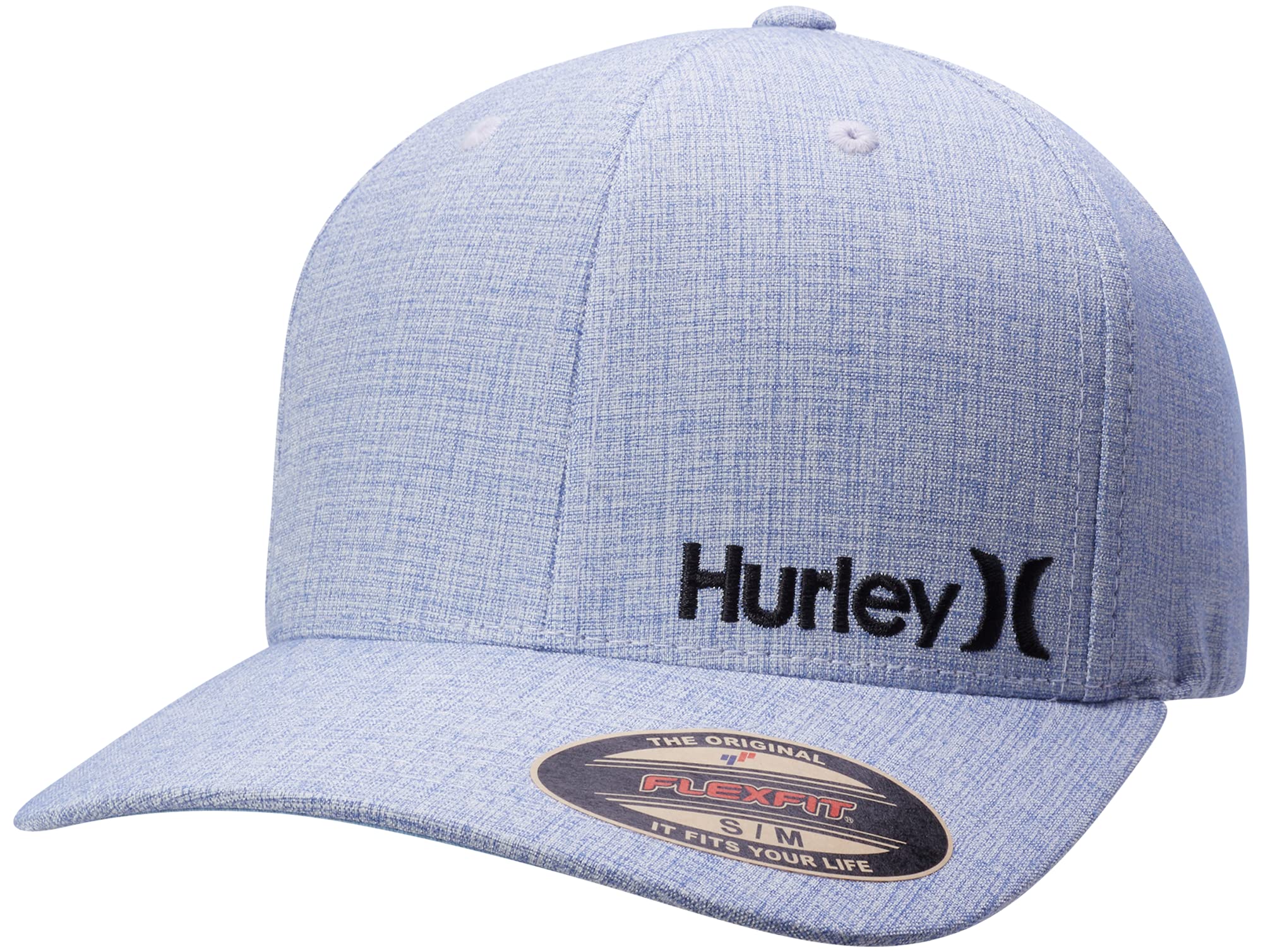 Hurley Mens Baseball Cap - Corp Stretch Fitted Hat, Size Small-Medium, Pacific Blue