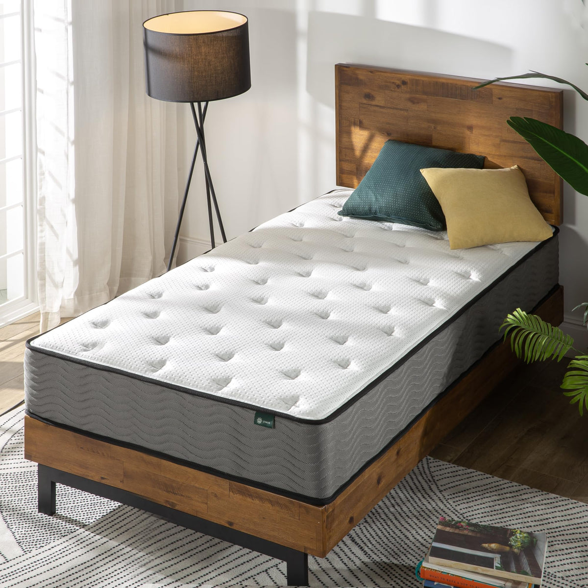 Zinus 10 Inch Support Plus Pocket Spring Hybrid Mattress, Twin, Strong Coils For Durable Support, Pocket Innersprings For Motion