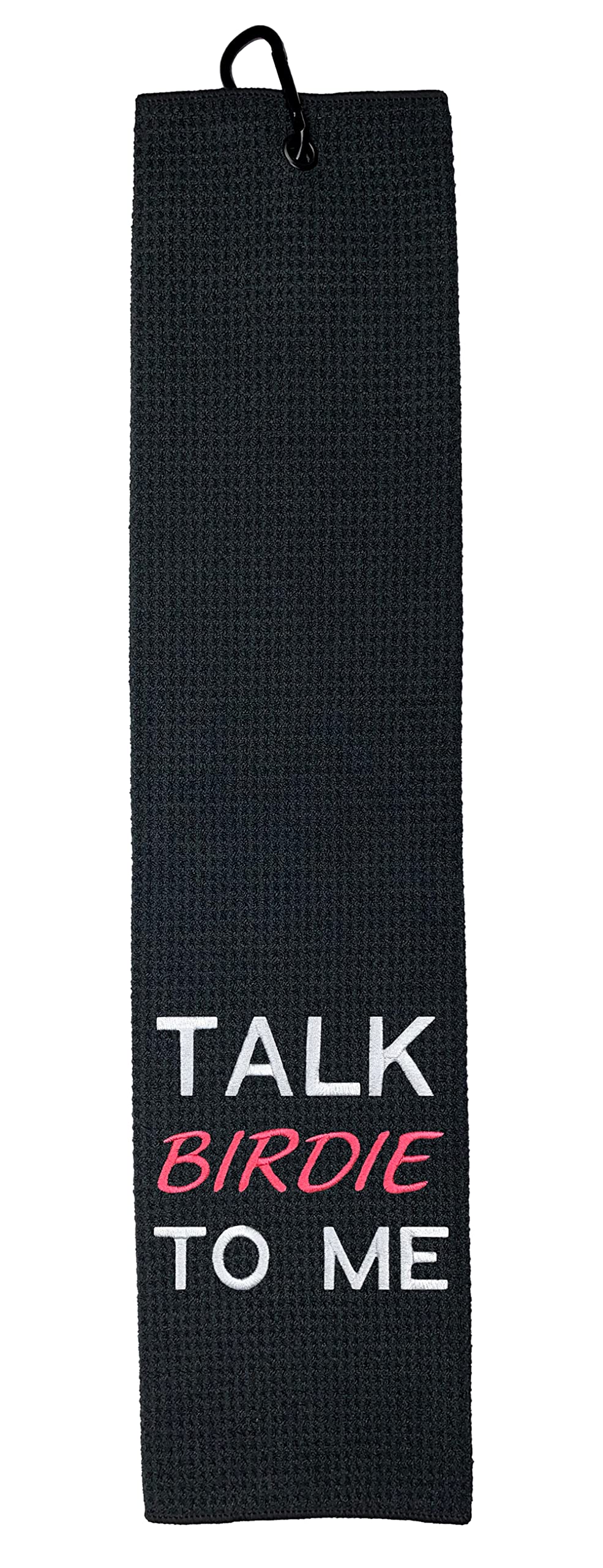 Wolf Golf Towels - Talk Birdie to Me Golf Towel - Golf Accessories for Women - Golf Gifts for Women - Golf Towel for Women - Embroidered Funny Golf Towel - Birthday Gifts for Golf