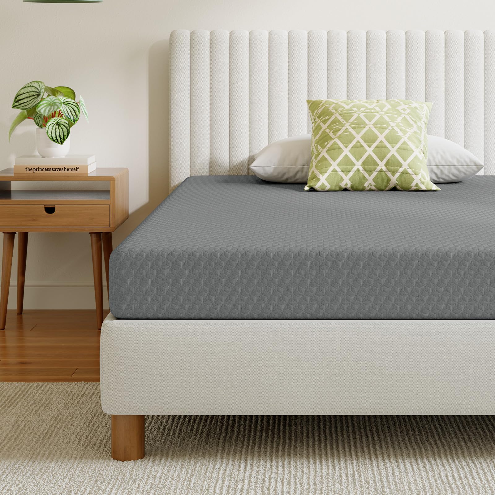 Novilla Queen Mattress 8 Inch, Queen Memory Foam Mattress for Cool Night Sleep & Pressure Relief, Thermally Balanced Foam Mattre