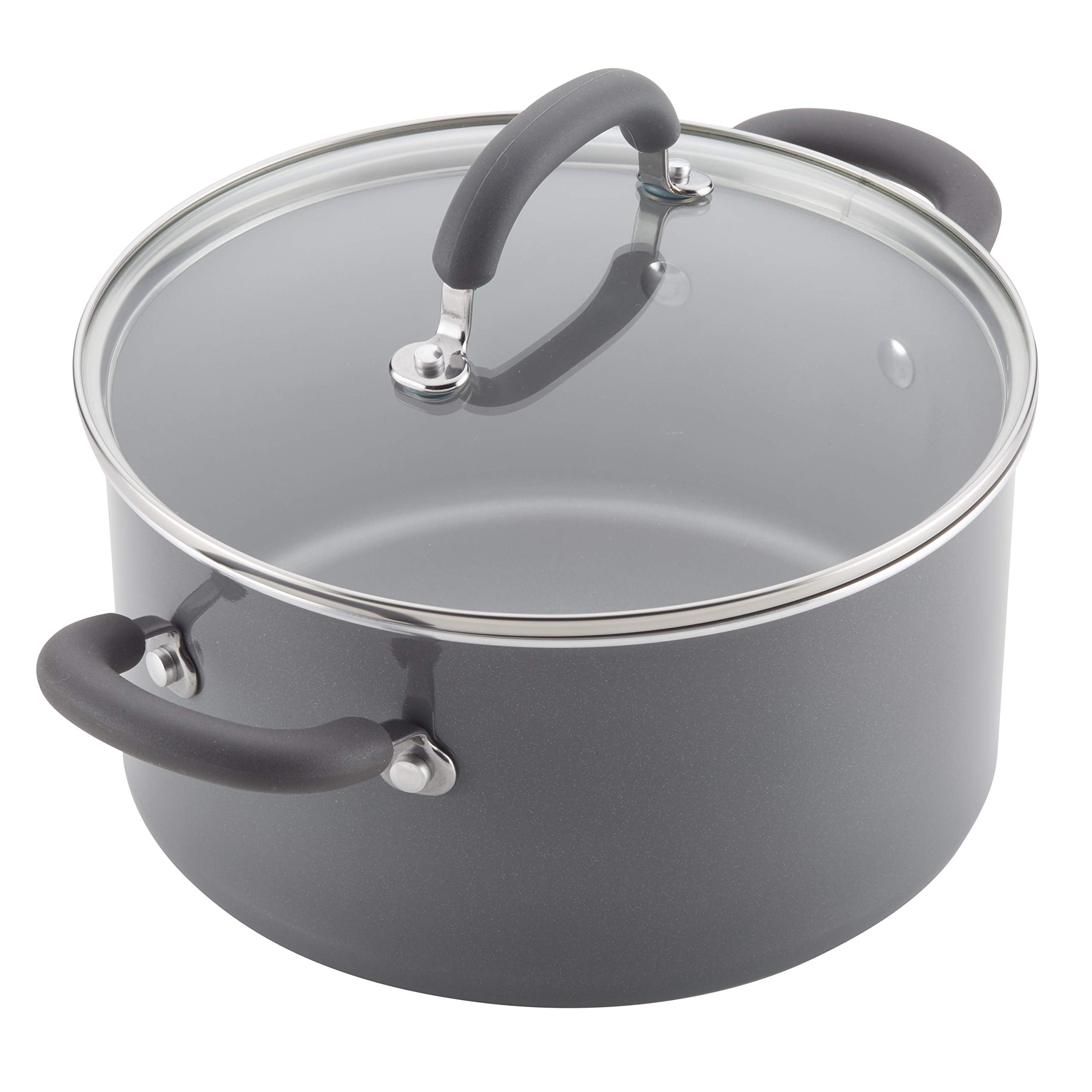 Rachael Ray 13-Piece Nonstick Cookware Set, Gray Shimmer, Aluminum, Model 12148