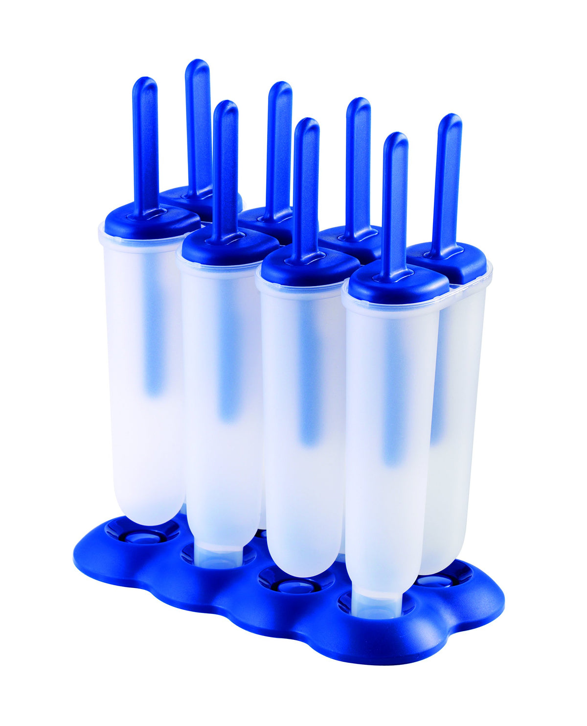 Tovolo, Drip-Guard Handle, 4 Oz, Set Of 4 Twin Ice Molds Popsicle Makers With Reusable Sticks, Mess-Free Frozen Treats, Makes 8