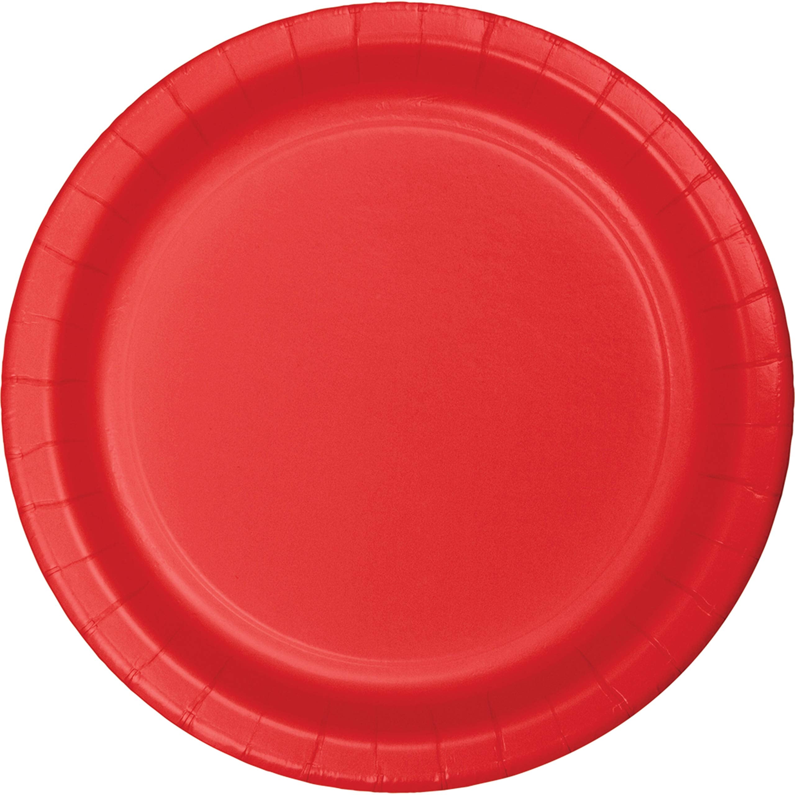Creative Converting 24-Count Touch Of Color Paper Banquet Plates, Classic Red