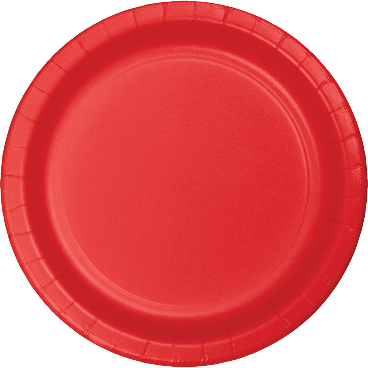 Creative Converting 24-Count Touch Of Color Paper Banquet Plates, Classic Red