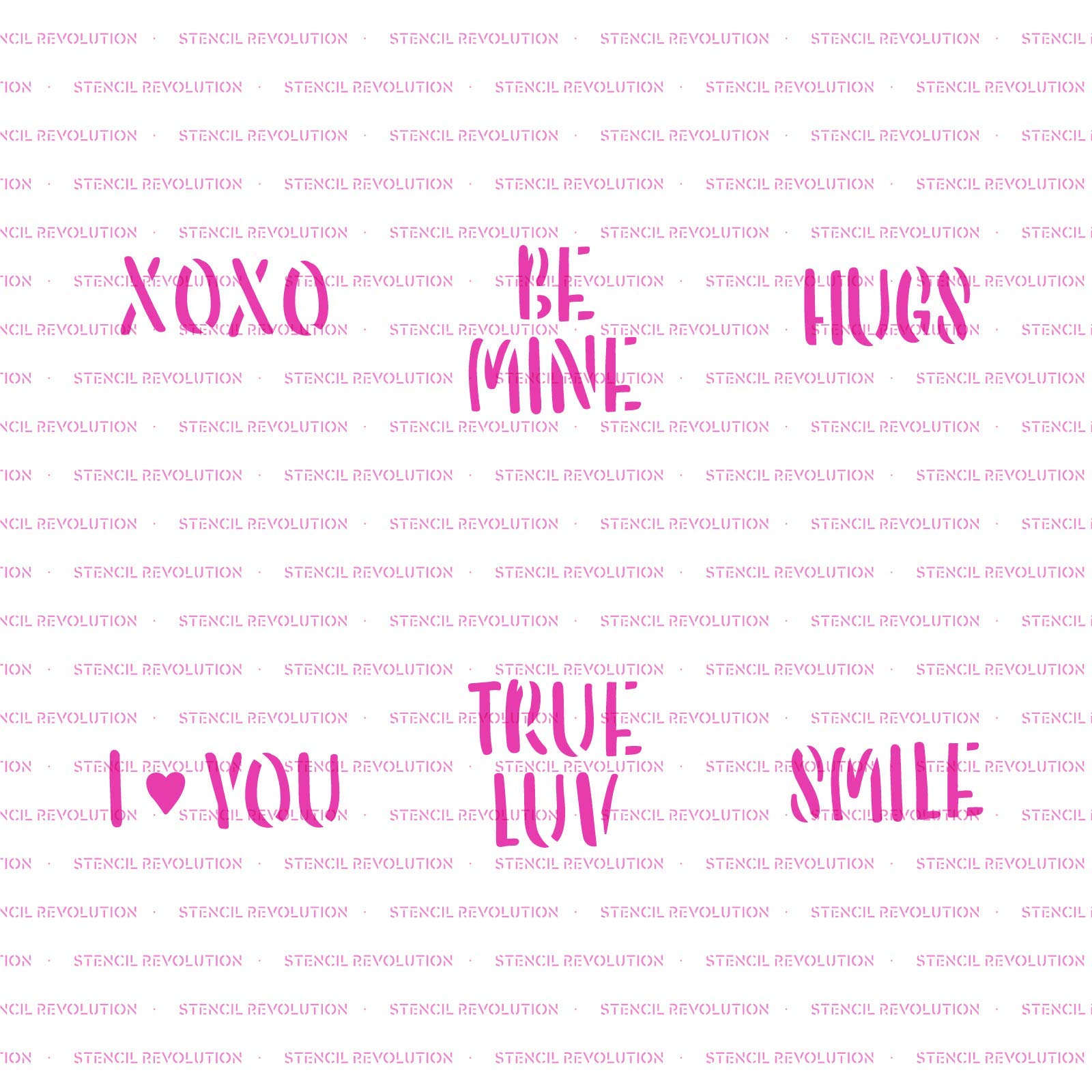 Valentine Sayings Cookie Stencil - Versatile Baking Stencils For All Occasions And Celebrations