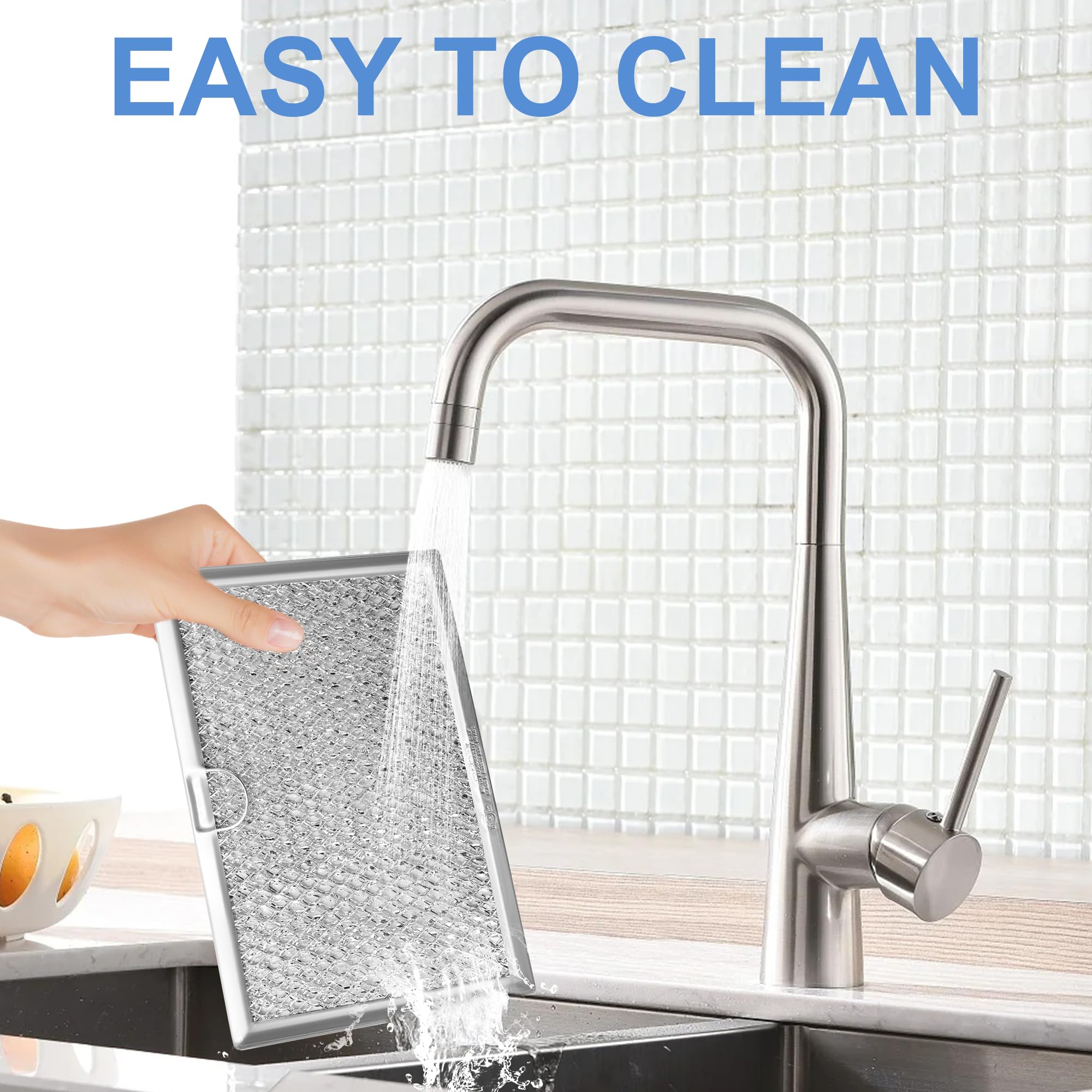 5304464105 5304478913 Microwave Vent Filter 5 X 7-5/8,Fit Frigi-Daire G-E Microwave,Replace Wb06X10608 5304517871 5304509444(2 P