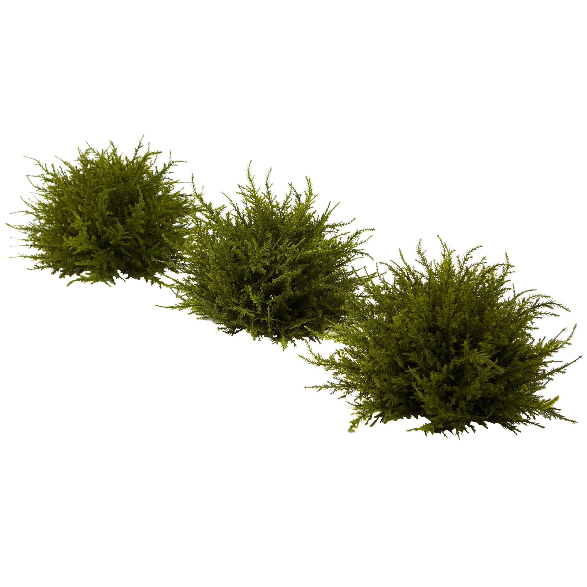 Nearly Natural 4949-S3 Cedar Balls, 7.5-Inch, Green, Set of 3,6.75 x 6.75 x 22.5