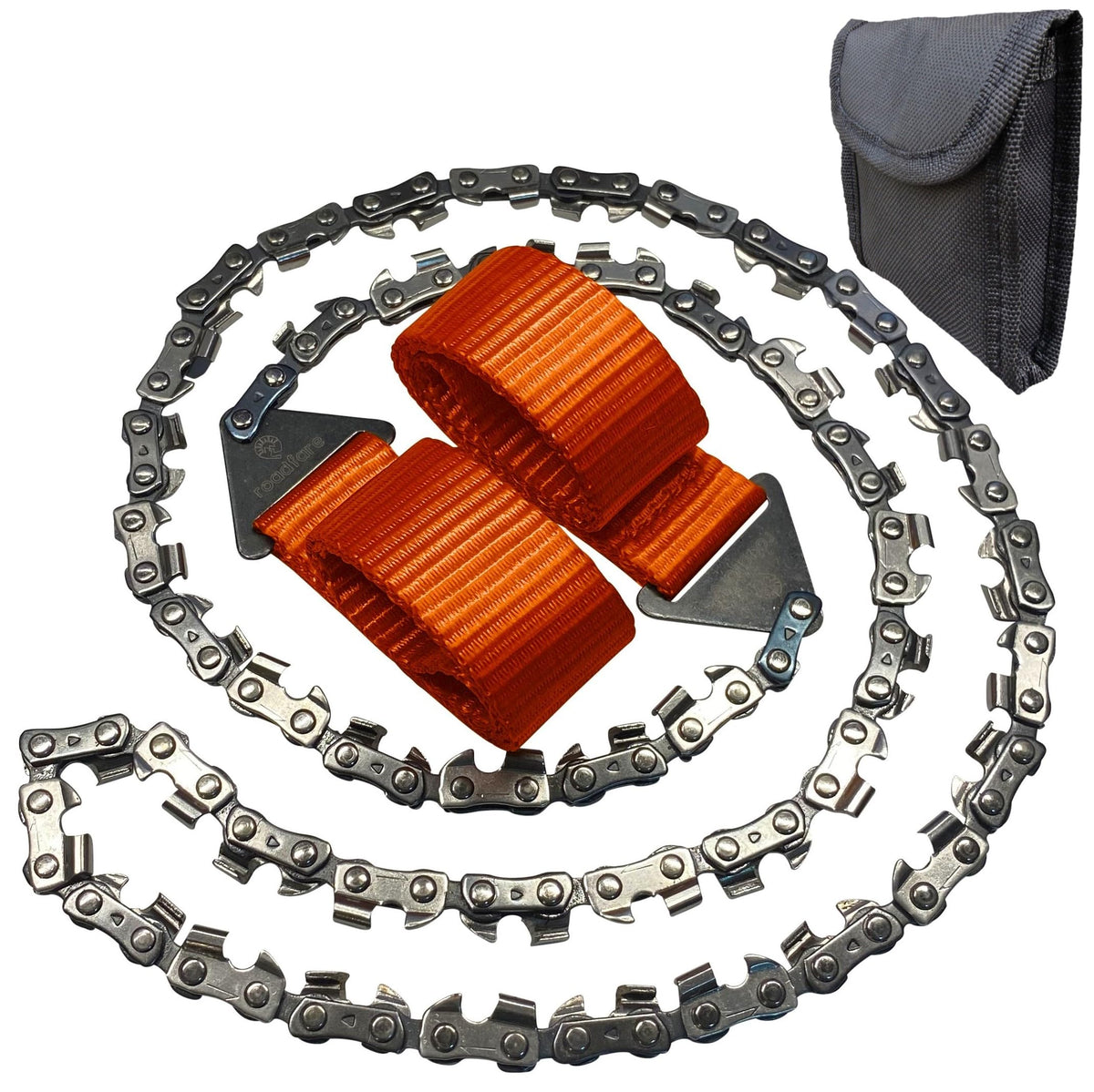 Roadfare Pocket Chainsaw - 36 Inch Hand Saw With 48 Bidirectional Teeth - Camping And Survival Chain Saw For Fast Easy Cutting -
