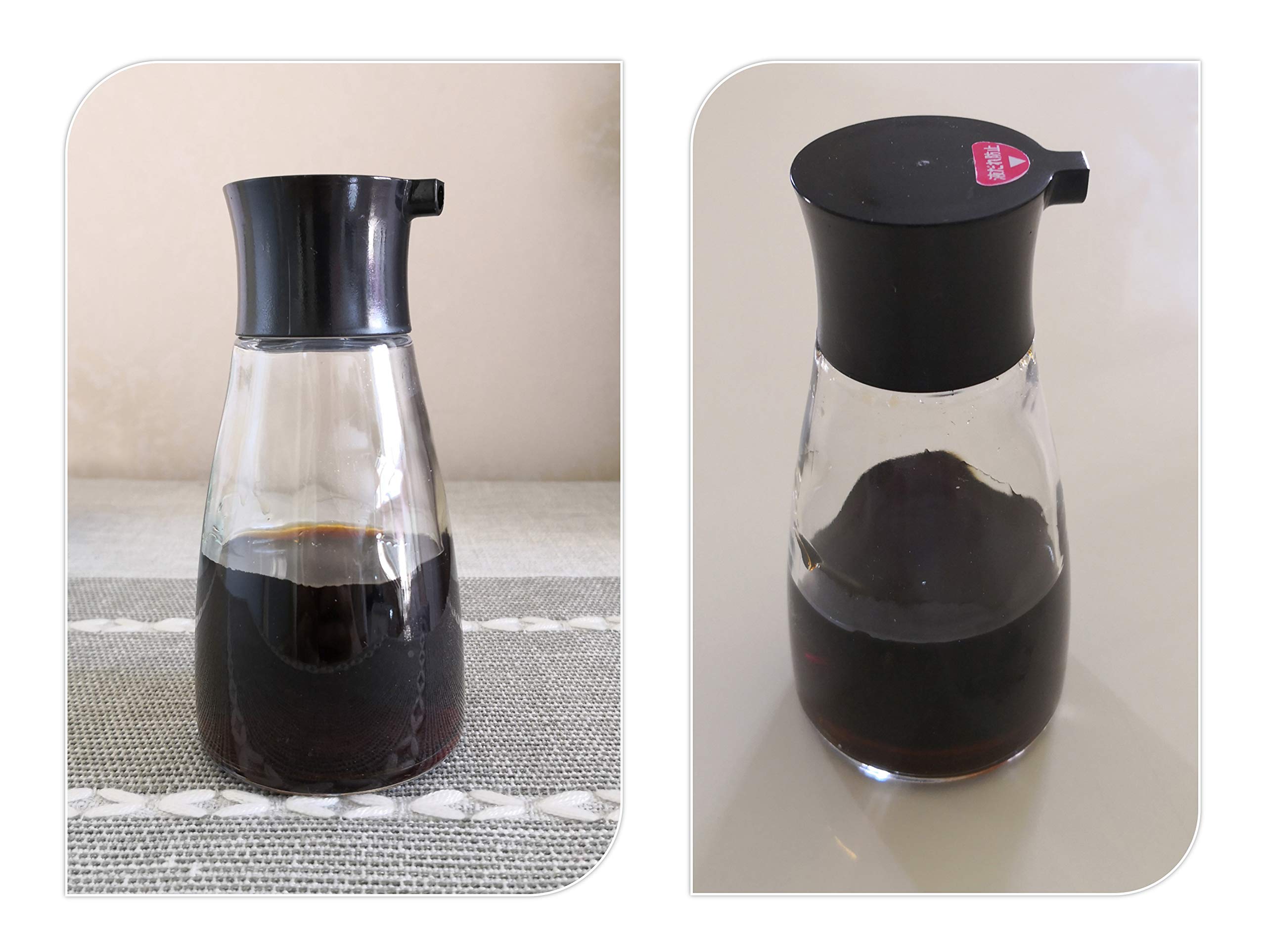 Excelity Cruet Dispenser Set For Olive Oil Vinegar Soy Sauce With Elegant Glass Bottle Kitchen Cooking Barbecue Tool