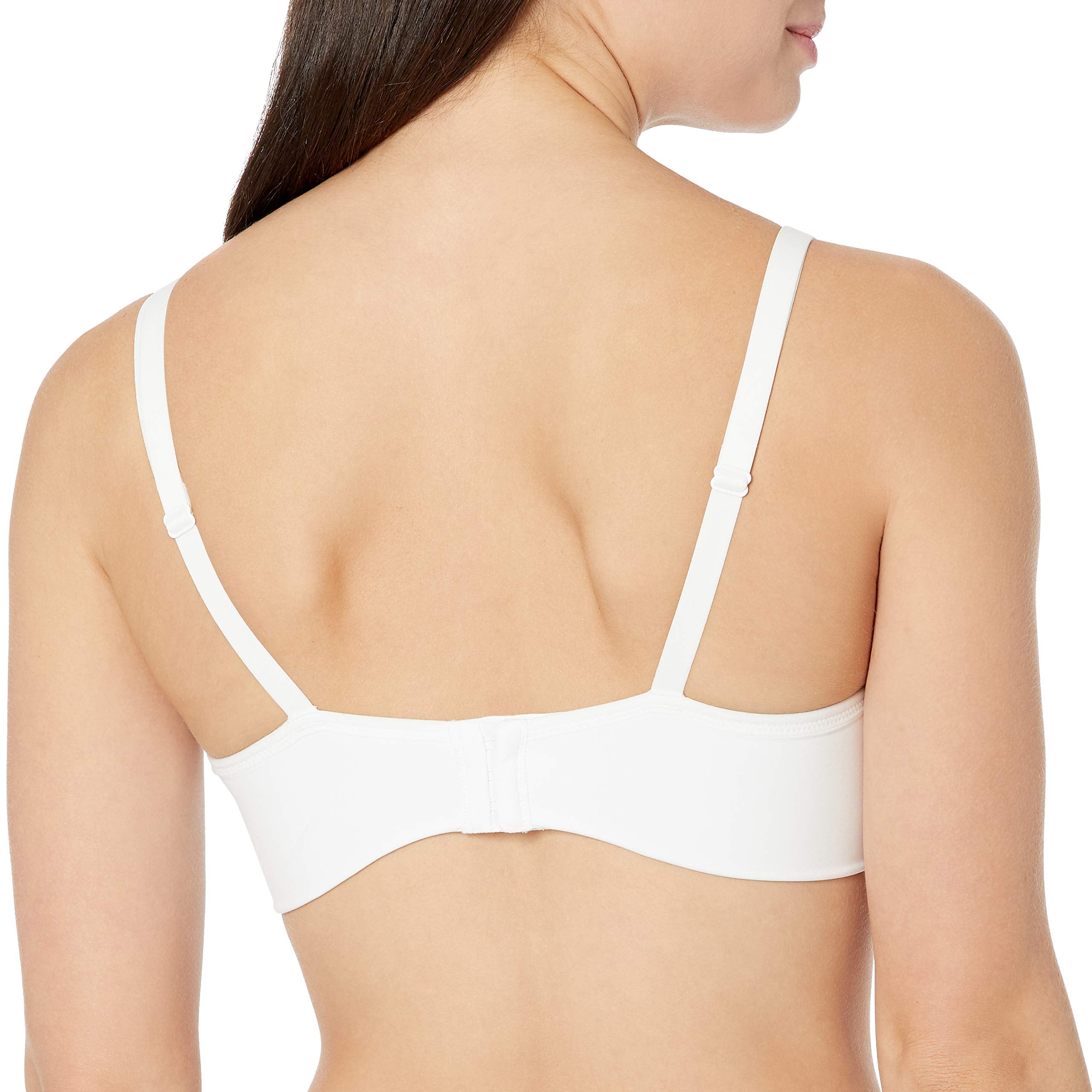 Warners Womens Benefits Allover-Smoothing Bliss Wireless Lightly Lined Convertible Comfort Bra Rm1011W, Classic White, 34B