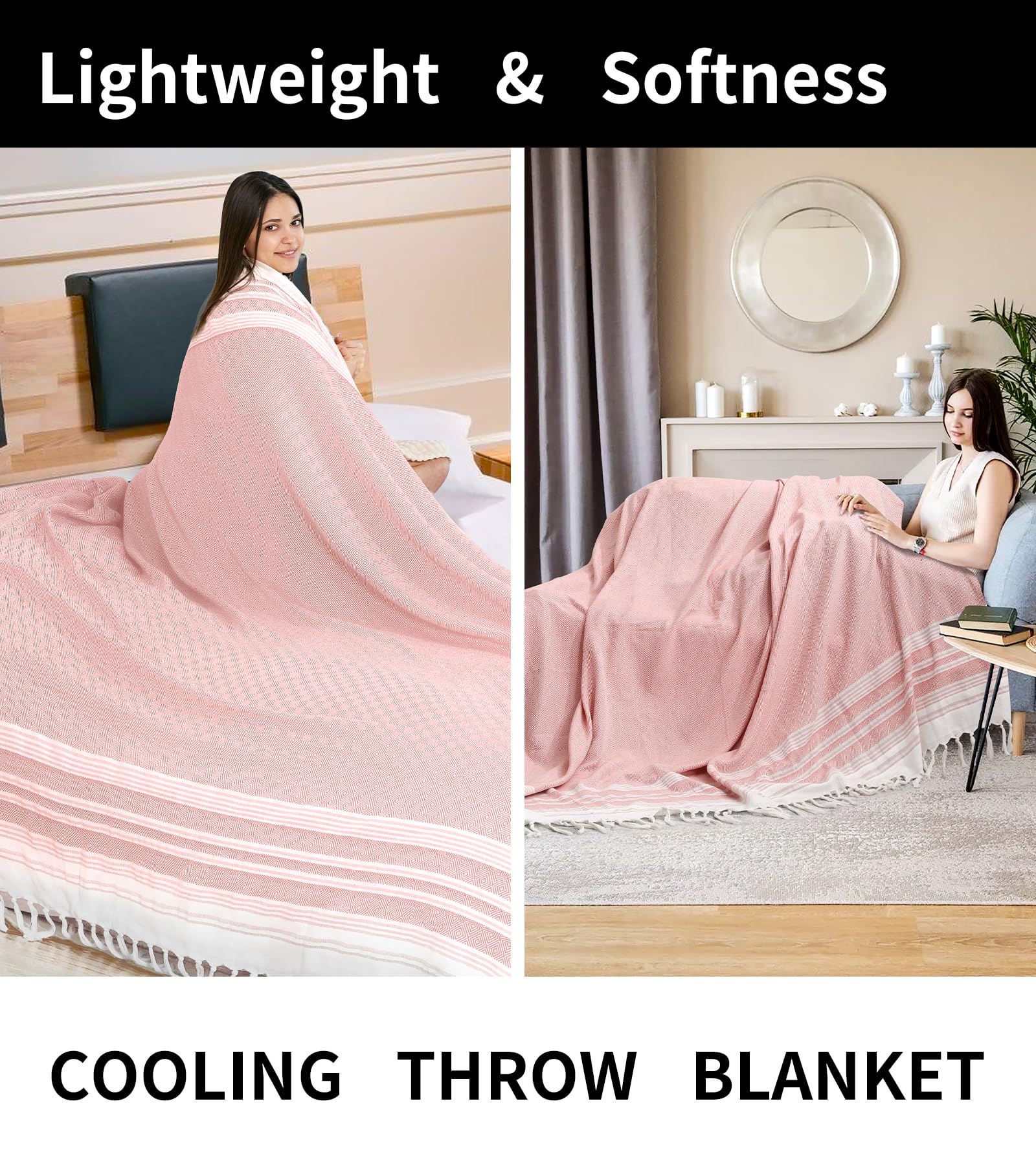 Large Throw Blanket Yoga Blanket Turkish Beach Towel Women Birthday 60Th 50Th 40Th 30Th Ideas Mother Day Grandma Nana Wife Siste