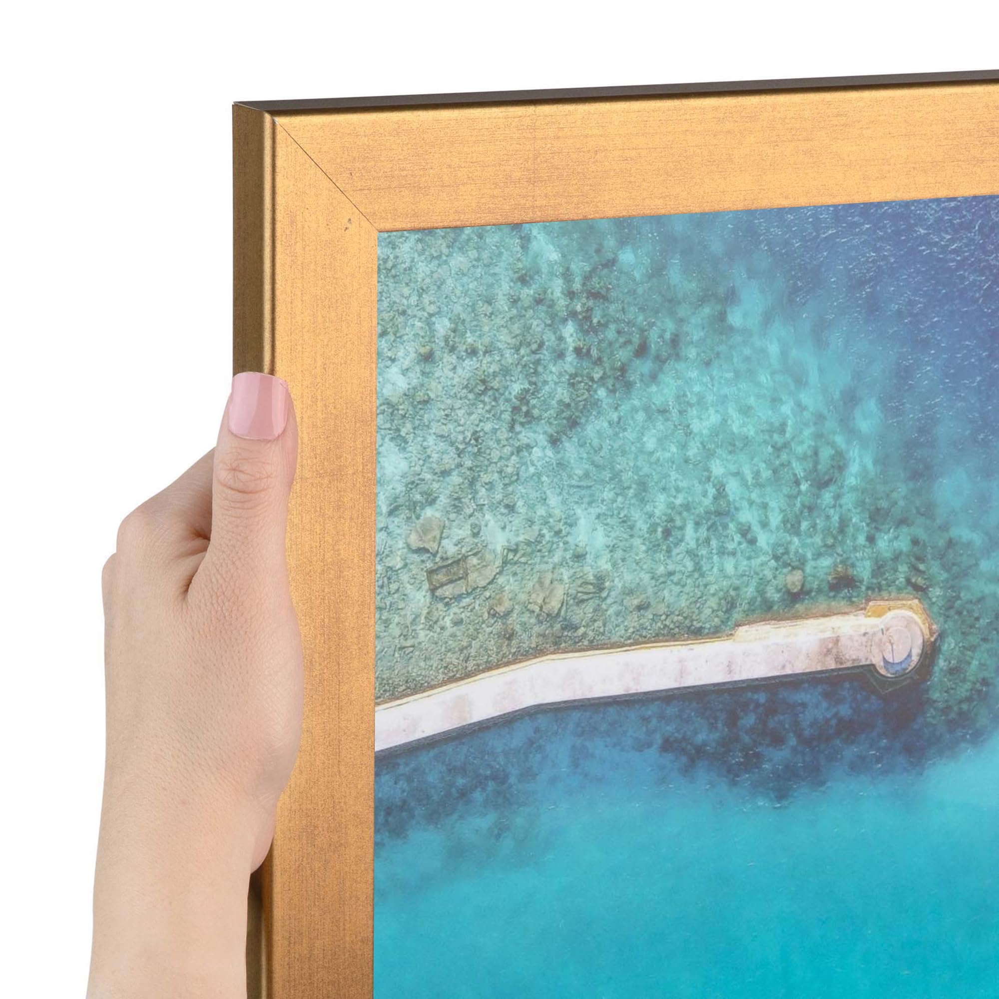 ArtToFrames 18x24 inch Muted Gold Glow Picture Frame, WOMBW26-1619-18x24