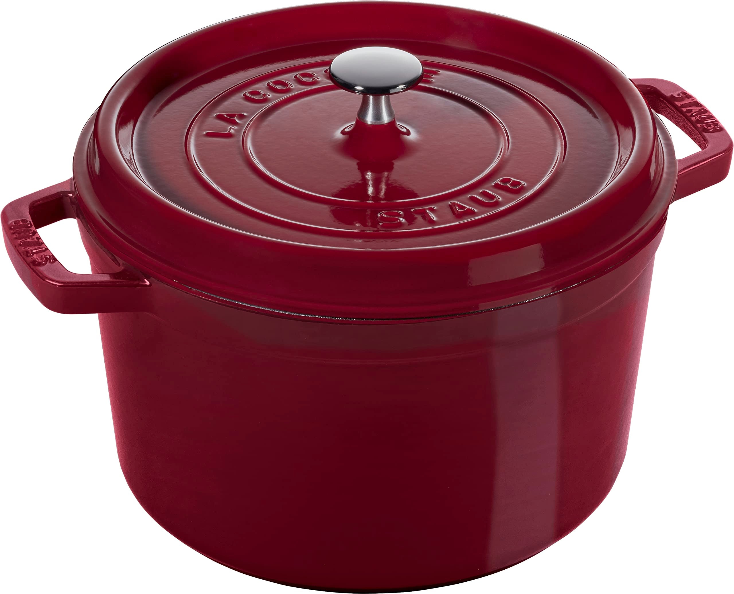 Staub Cast Iron 5-Qt Tall Cocotte - Grenadine, Made In France