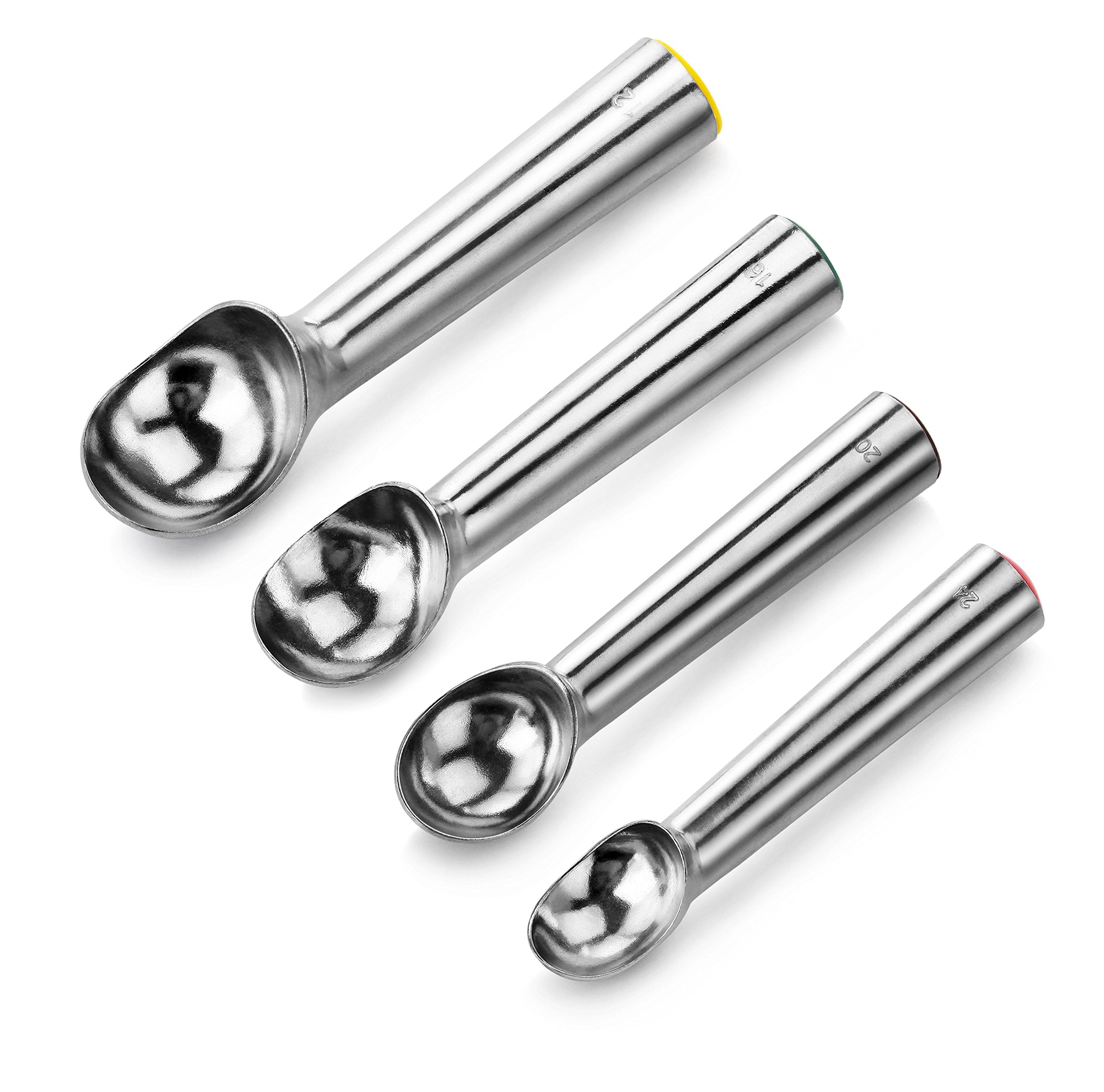 New Star Foodservice 35421 Commercial-Grade Ice Cream Dipper Scoop, Self Defrost, 2.5 Oz, Size 16, Green