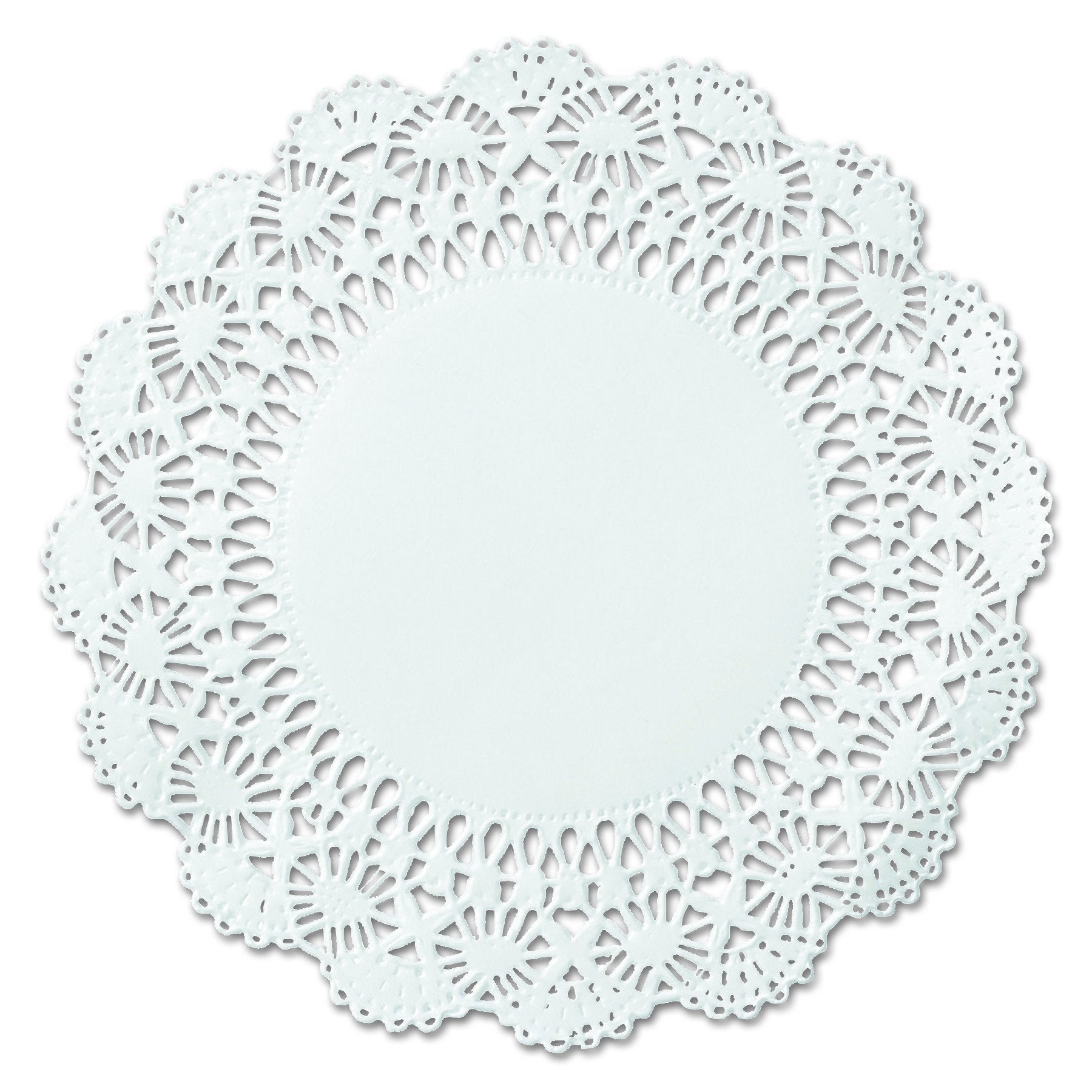Hoffmaster 500239 12'' White Round Cambridge Lace Doily (Case Of 1,000)