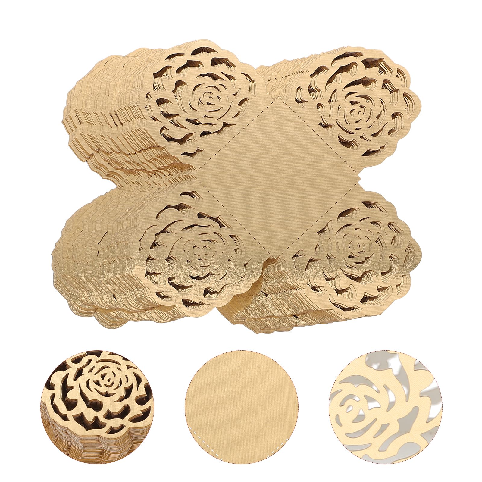 Jojofuny 50Pcs Truffle Wrappers Paper Chocolate Candy Cups Chocolate Wrappers Candy Cups Cupcake Cups Paper Dessert Cups For Wed