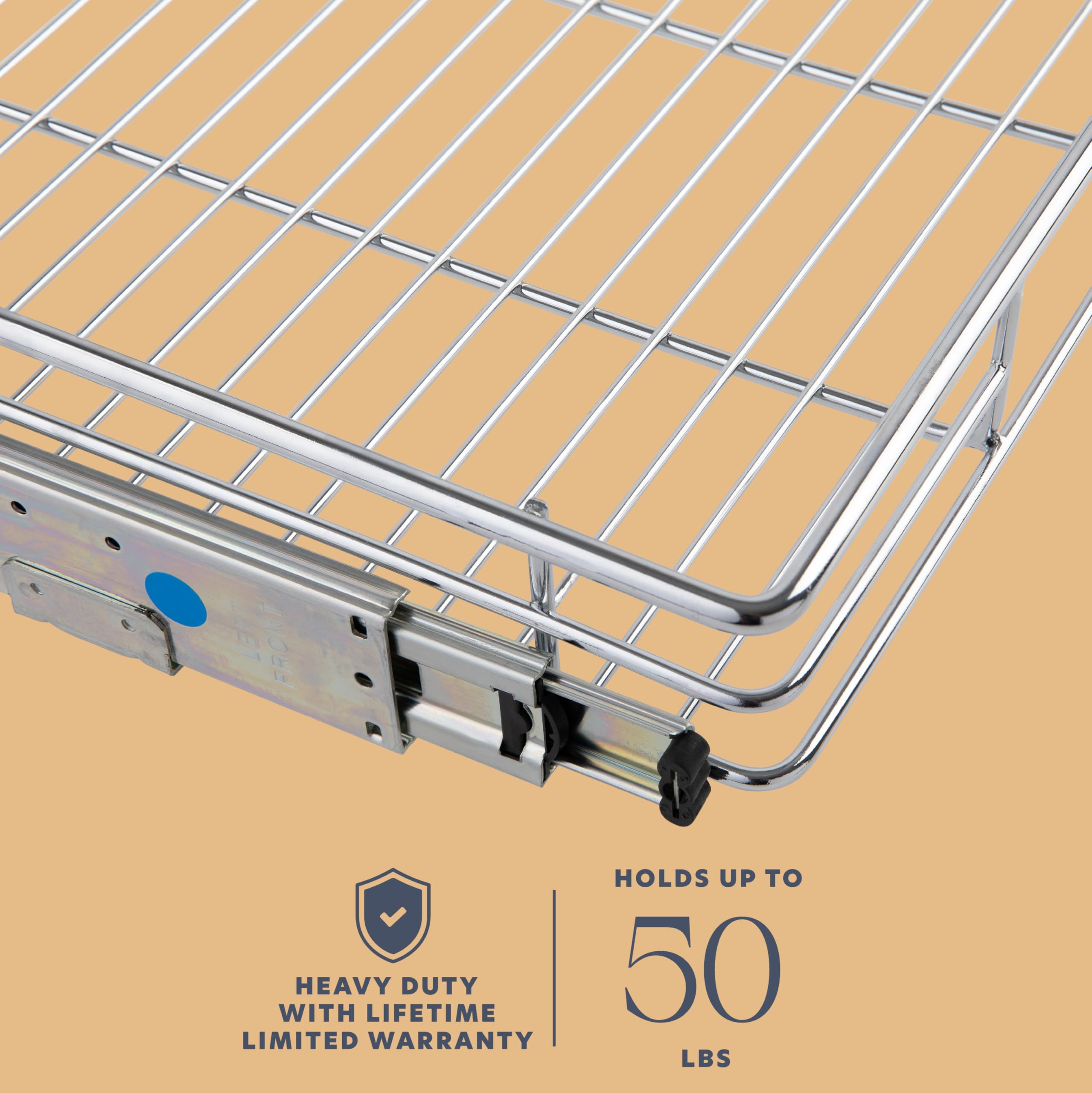 Holdn Storage Pull Out Cabinet Organizer, Heavy Duty Caddy W/Lifetime Limited Warranty -14   W X 21   D - Requires At Least 15-1
