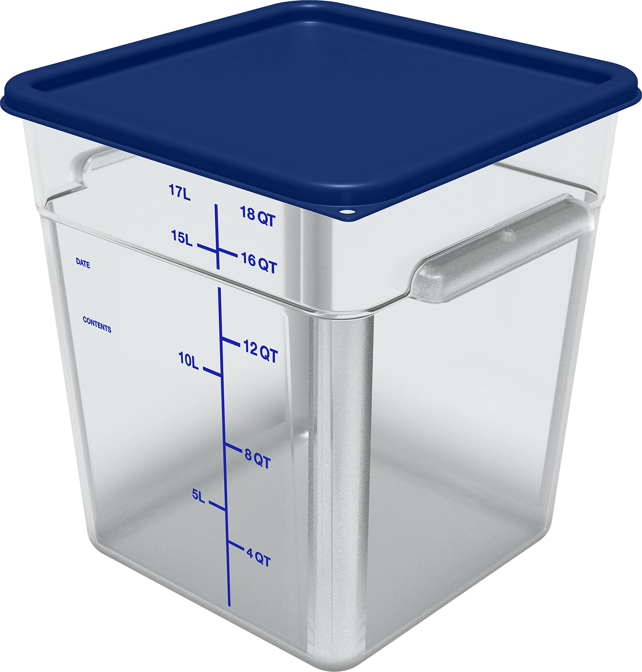Carlisle Foodservice Products Cfs Squares Plastic Food Storage Lid 12-22 Quart Royal Blue