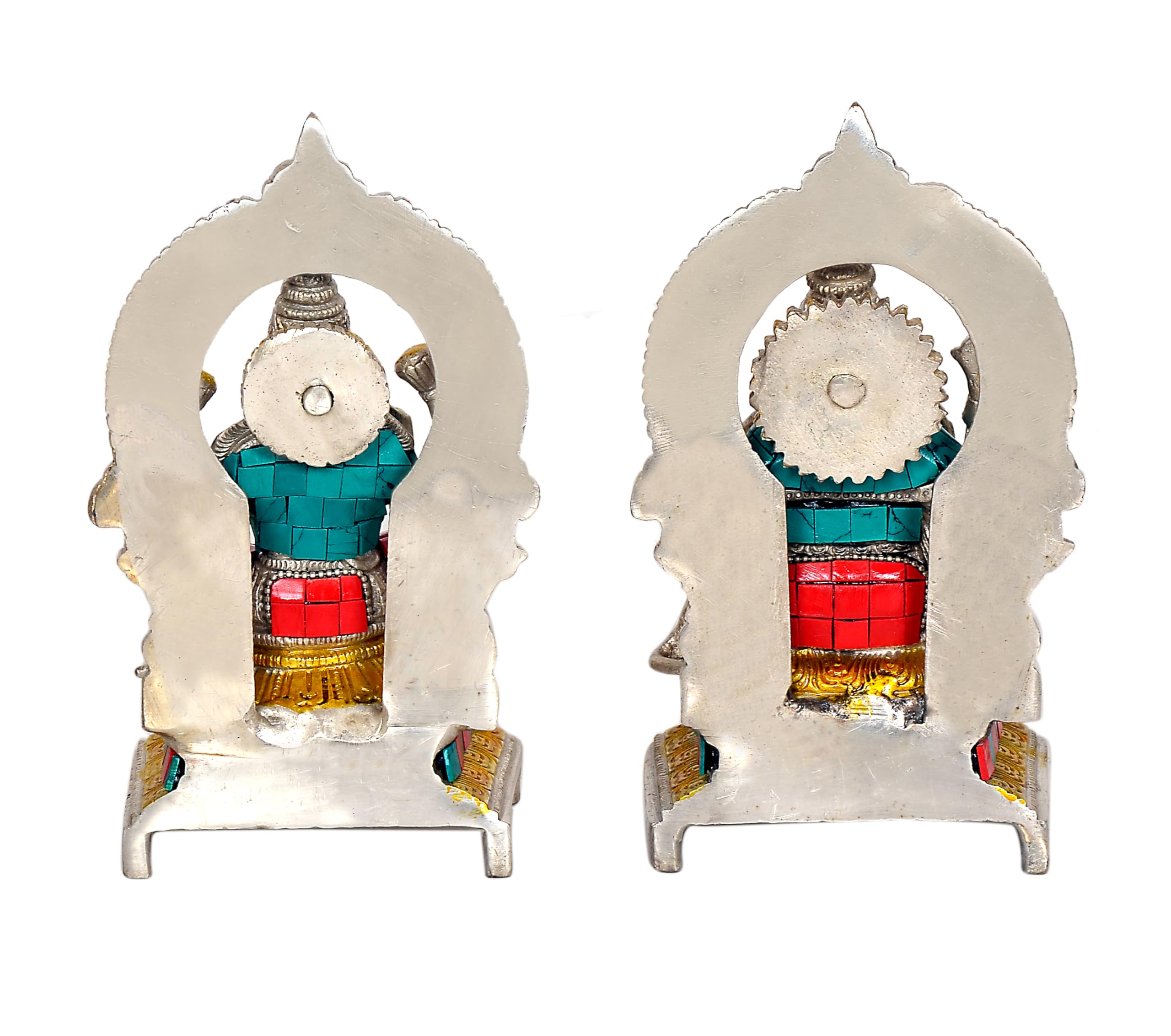 Dattatreya Brass Lakshmi And Ganesha Ganesh Murti Idol Statue Idol Statue Sculpture For Diwali Pooja Height - 7 Inches