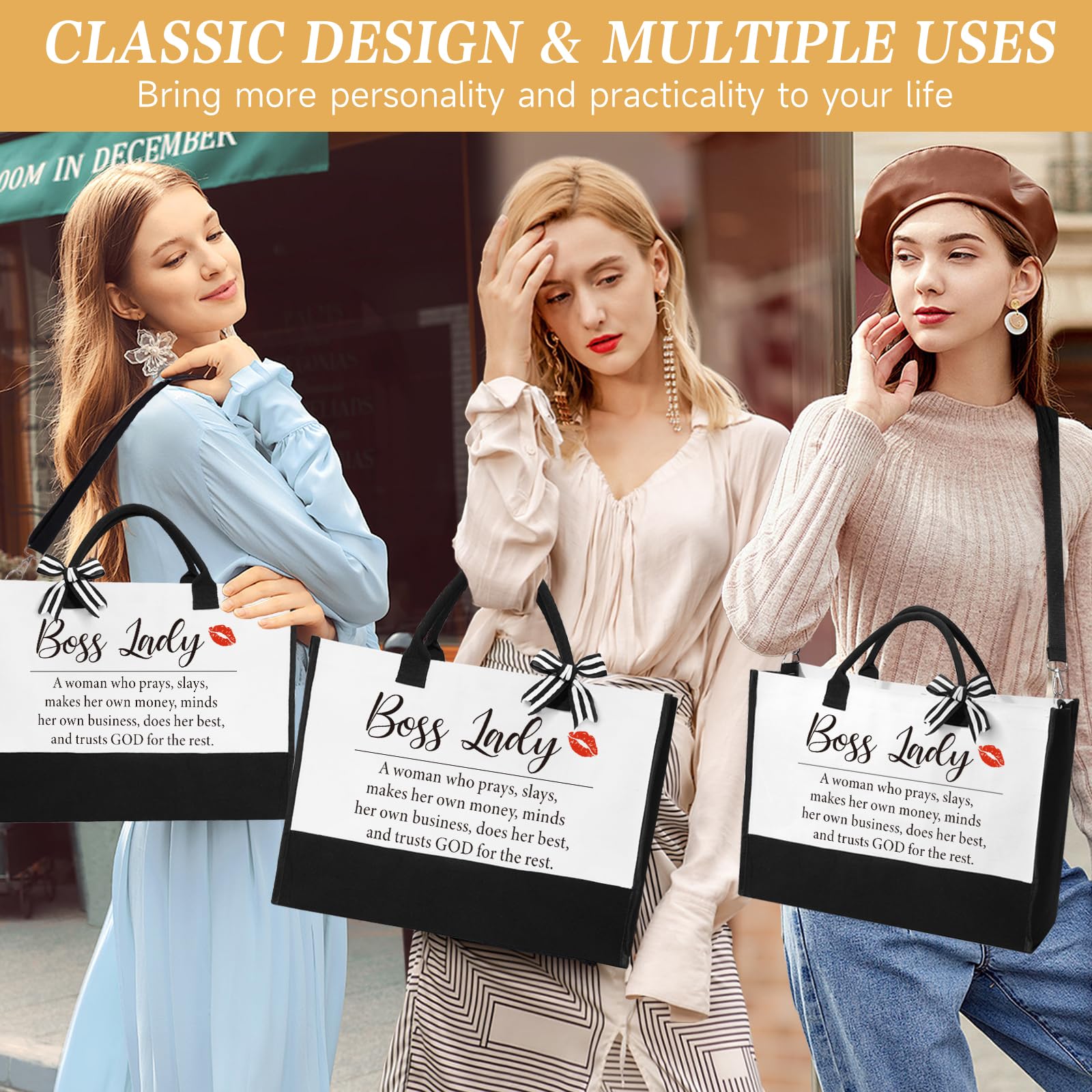 iAOVUEBY Mothers Day Gifts for Grandma, Birthday Gifts for Grandma, 16 Oz Glass Cup Tote Bag Makeup Bag Gift Basket from Grandda