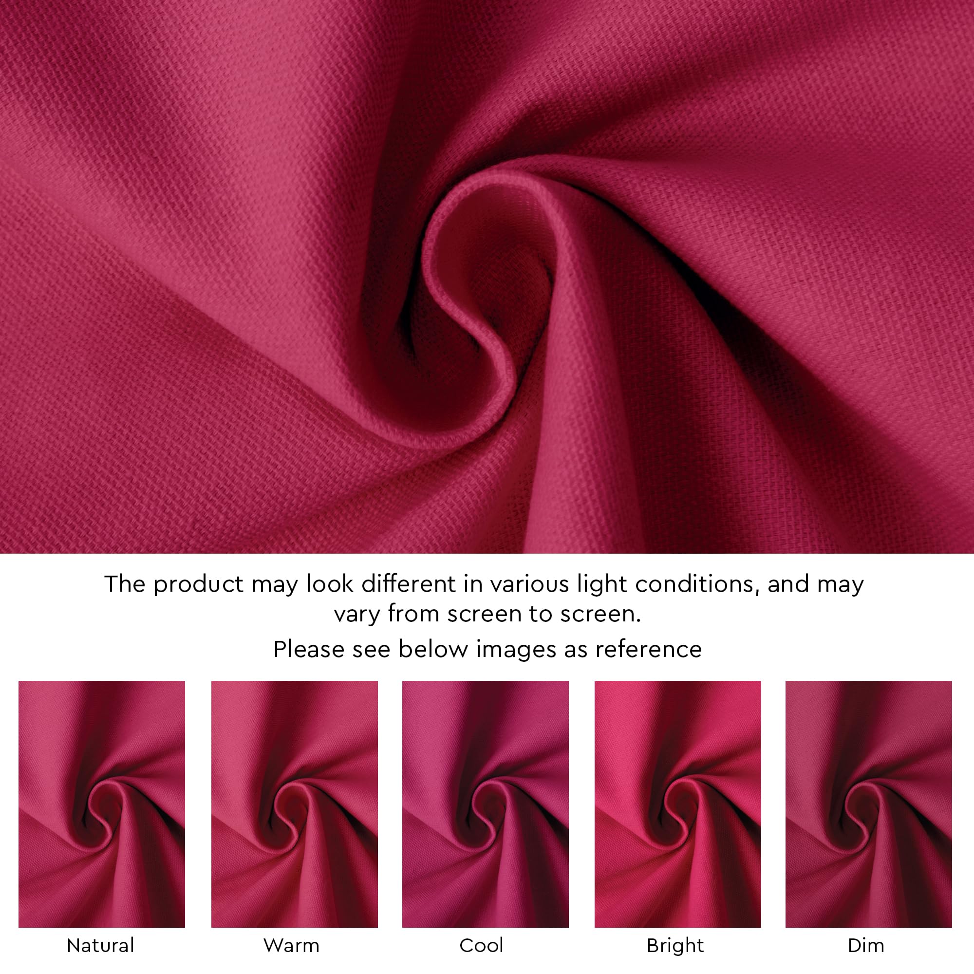 Encasa Xo Cotton Cloth Napkins | Set Of 12 | Size 17''X17'' | Hot Pink Solid Color | Machine Washable