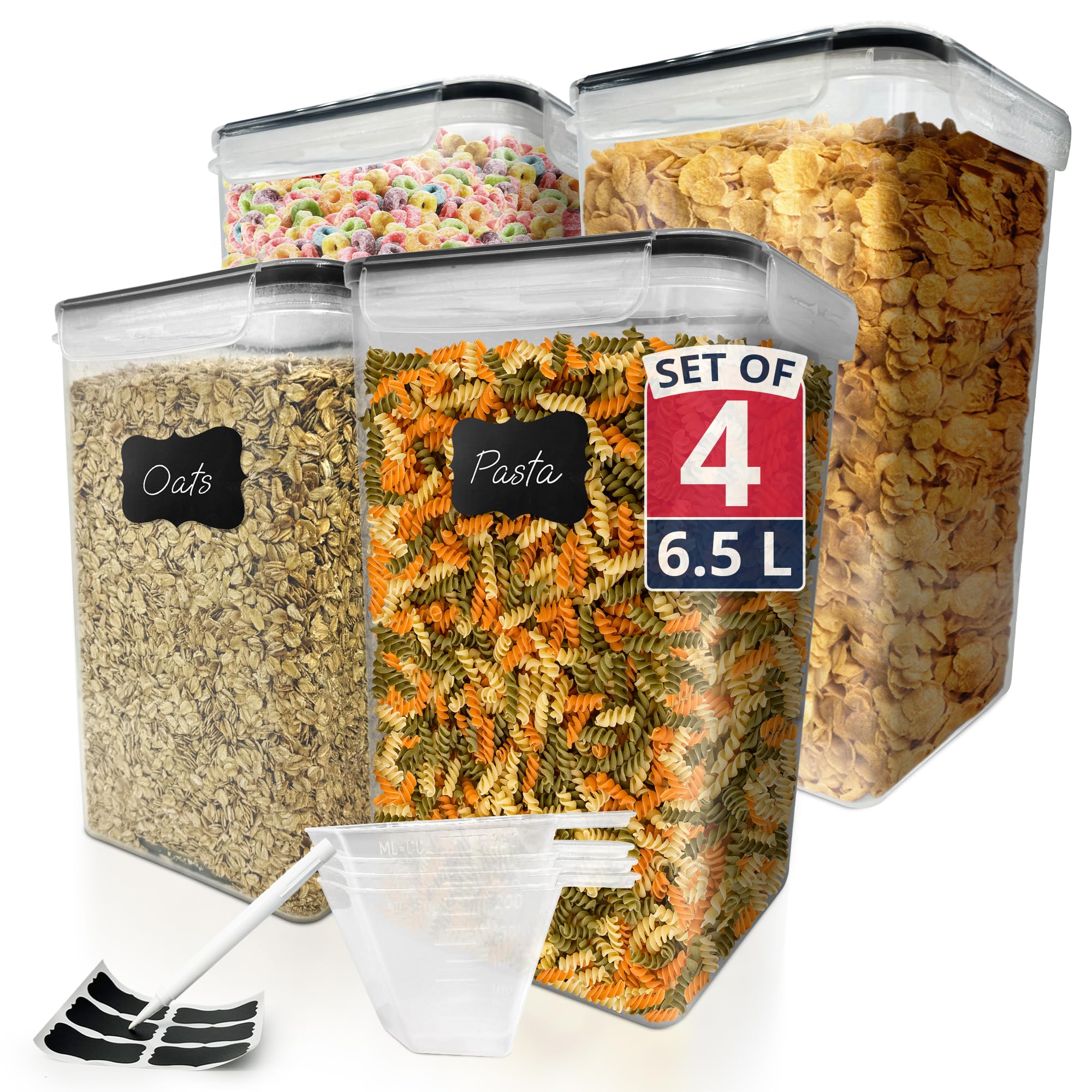 Reli. 6.5L Airtight Food Storage Containers with Lids | XL