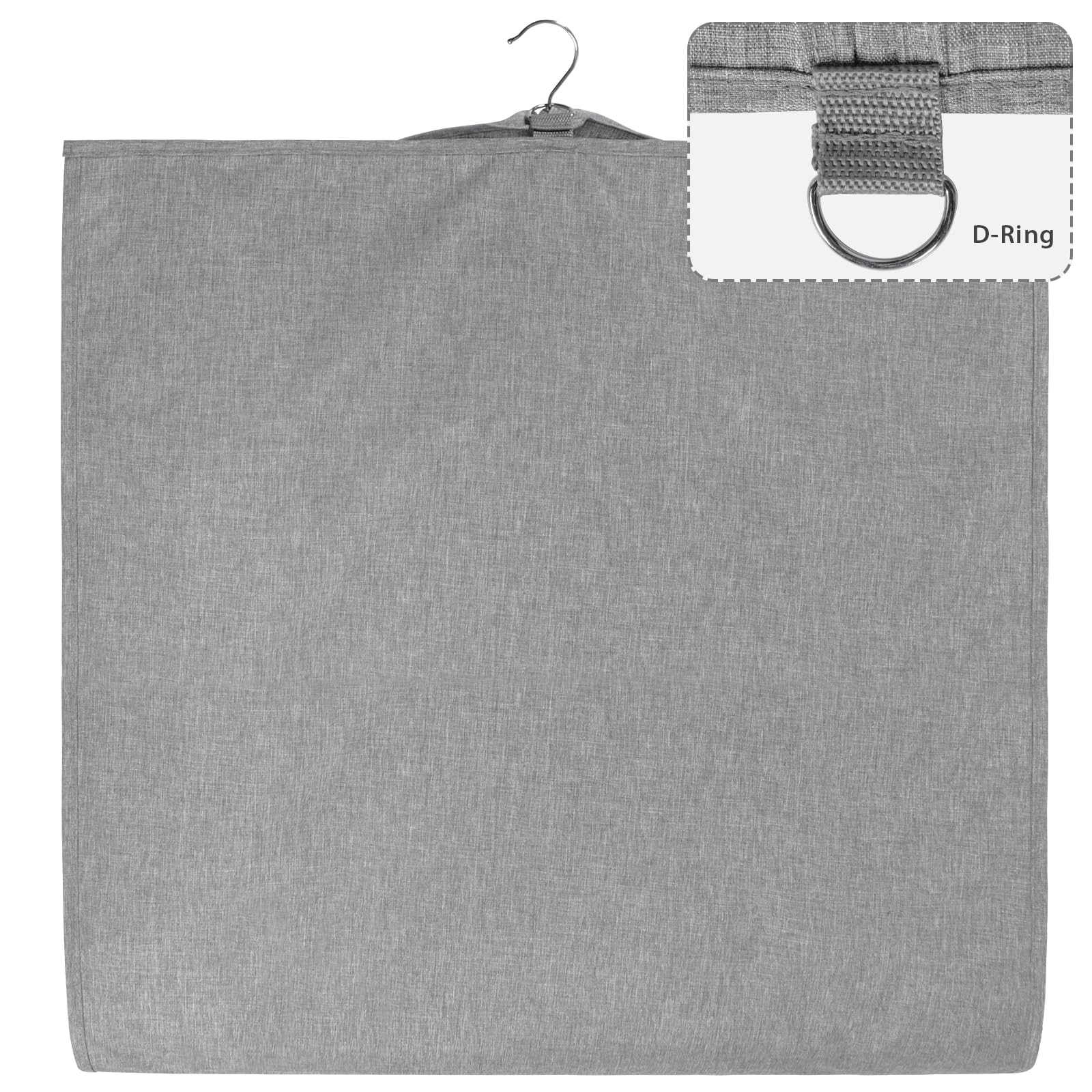 Univivi Garment Bags For Hanging Clothes, 60 Inch Suit Cover Bags For Closet Storage, Hanging Clothes Bag With Zipper And Eye-Ho