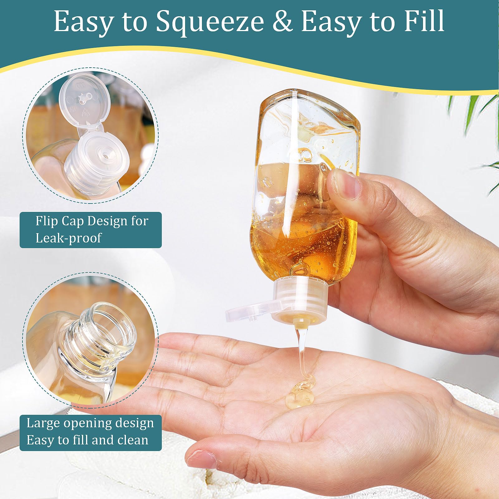 Cosywell Travel Bottles For Toiletries 10Pcs Travel Shampoo And Conditioner Bottles Tsa Approved Travel Size Containers Leakproo