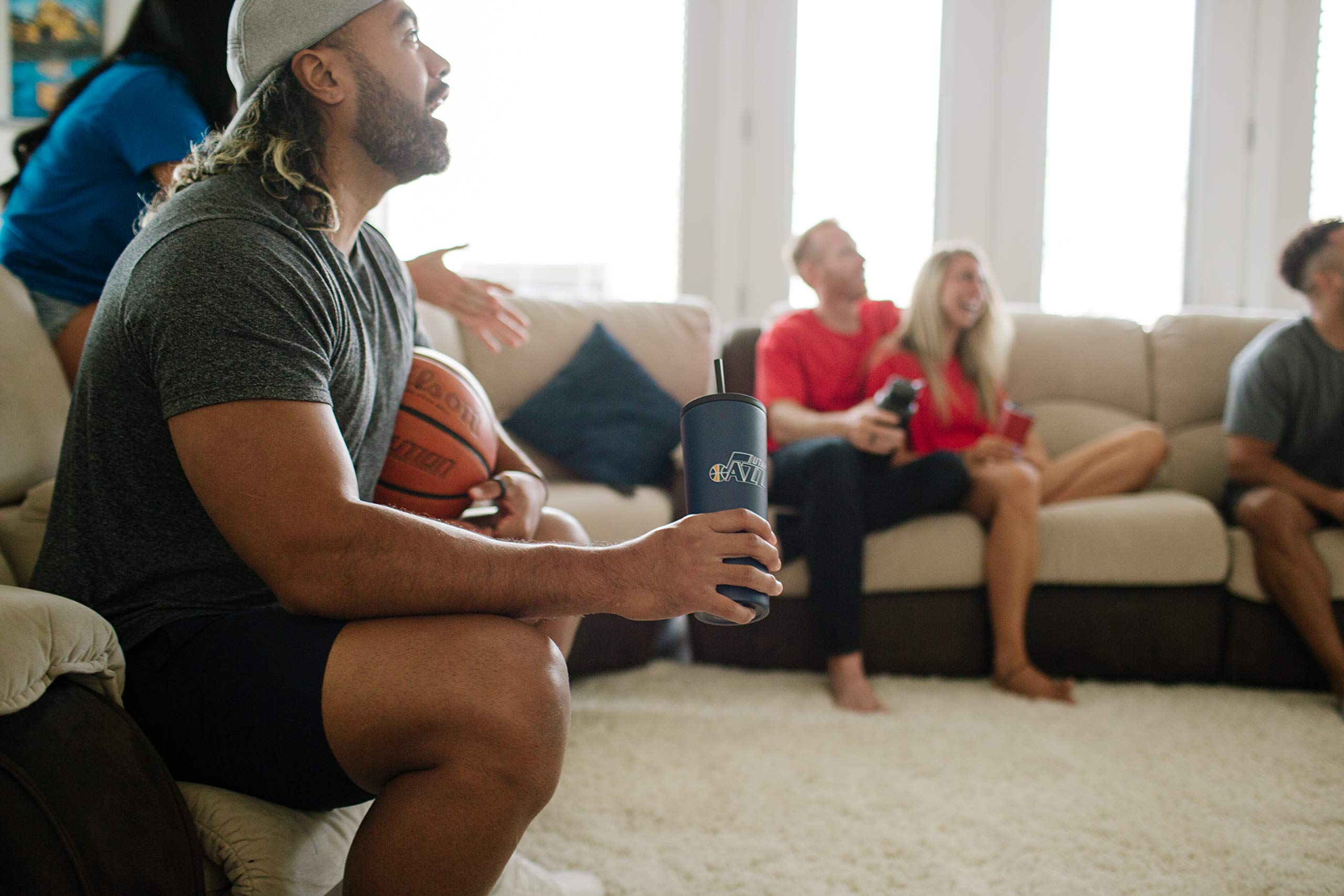 Simple Modern Officially Licensed Nba Atlanta Hawks Water Bottle With Straw Lid | Vacuum Insulated Stainless Steel 32Oz Thermos